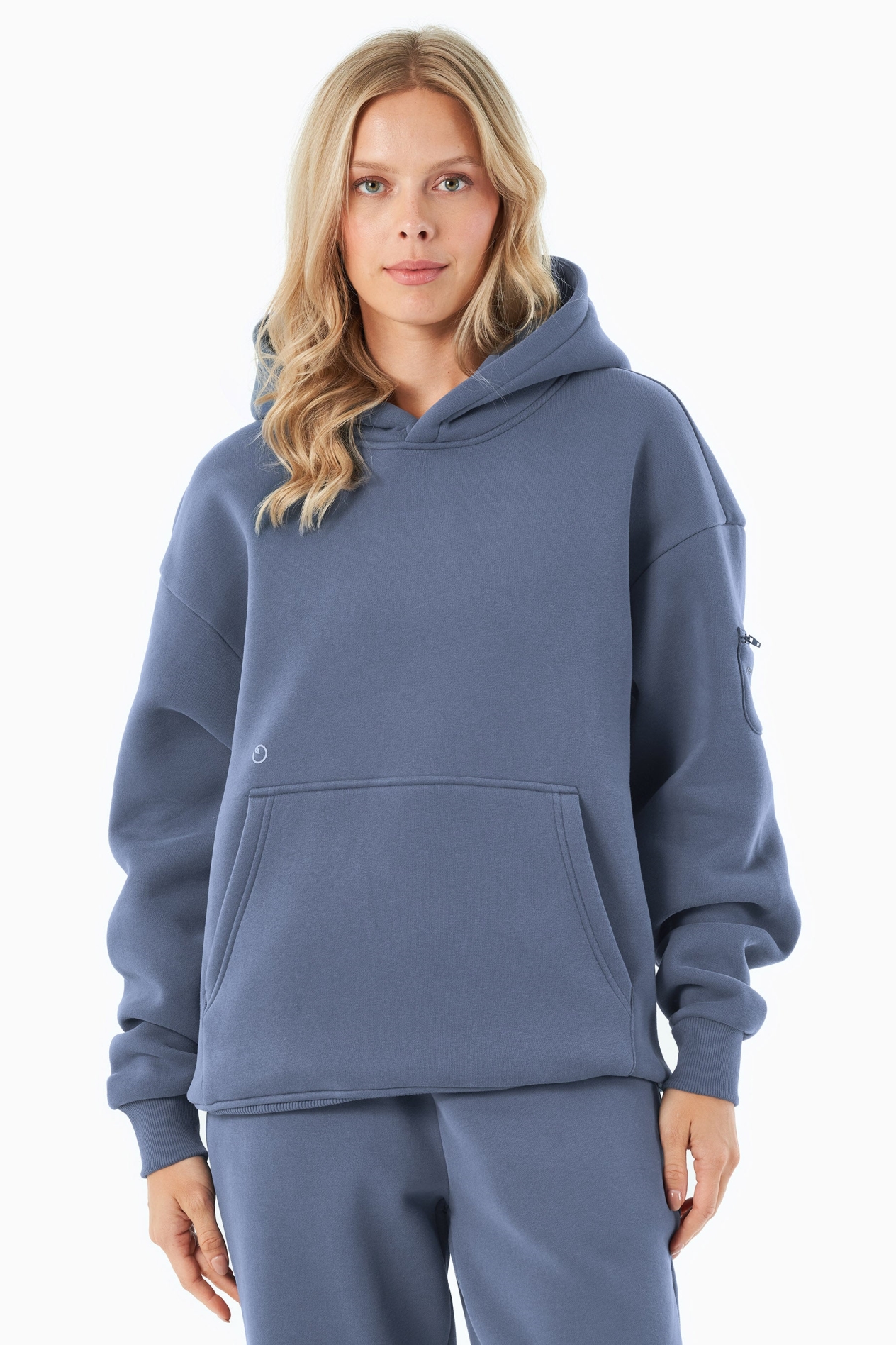 ORGANICATION Herren vegan Hoodie Harvinn Soft Indigo