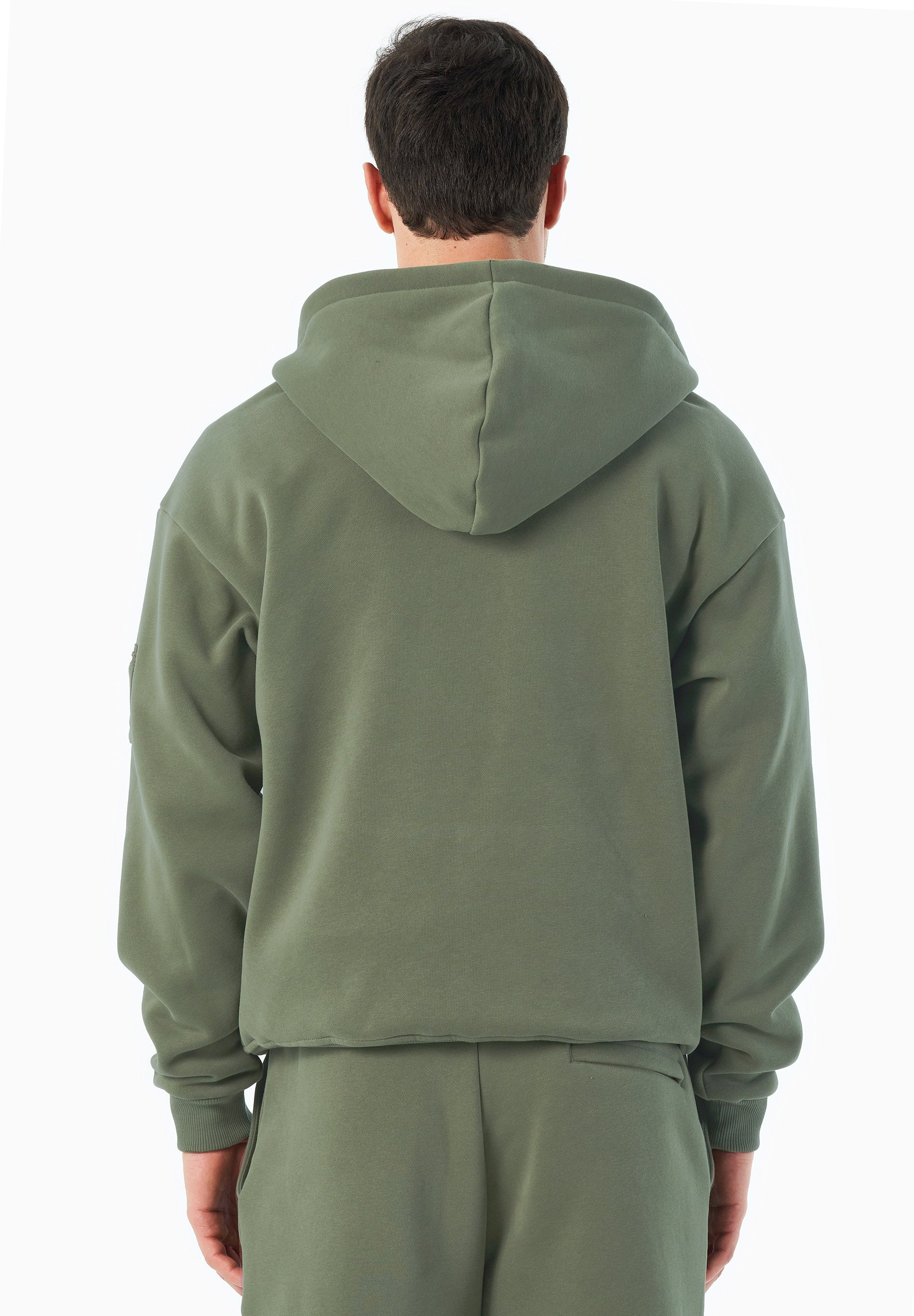 ORGANICATION Hoodie Met Volledige Ritssluiting Jenna Olive