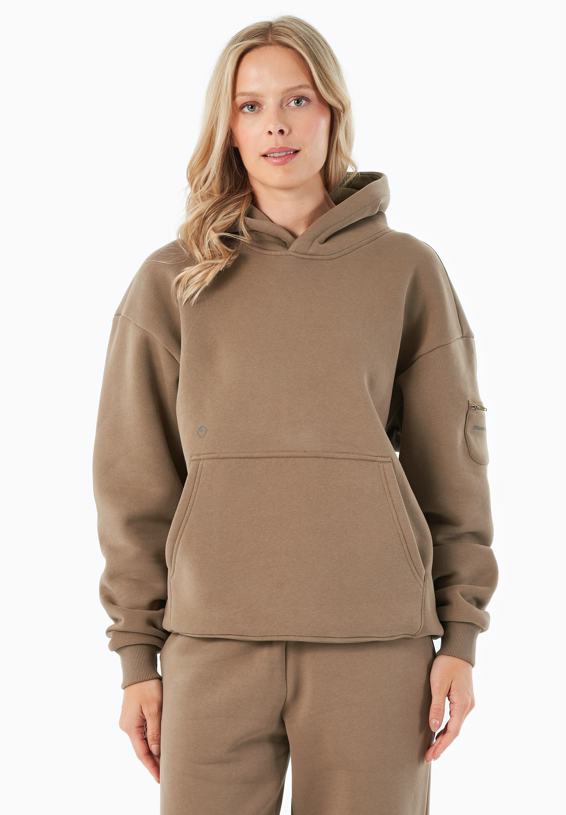 ORGANICATION men vegan Hoodie Harvinn Gravel