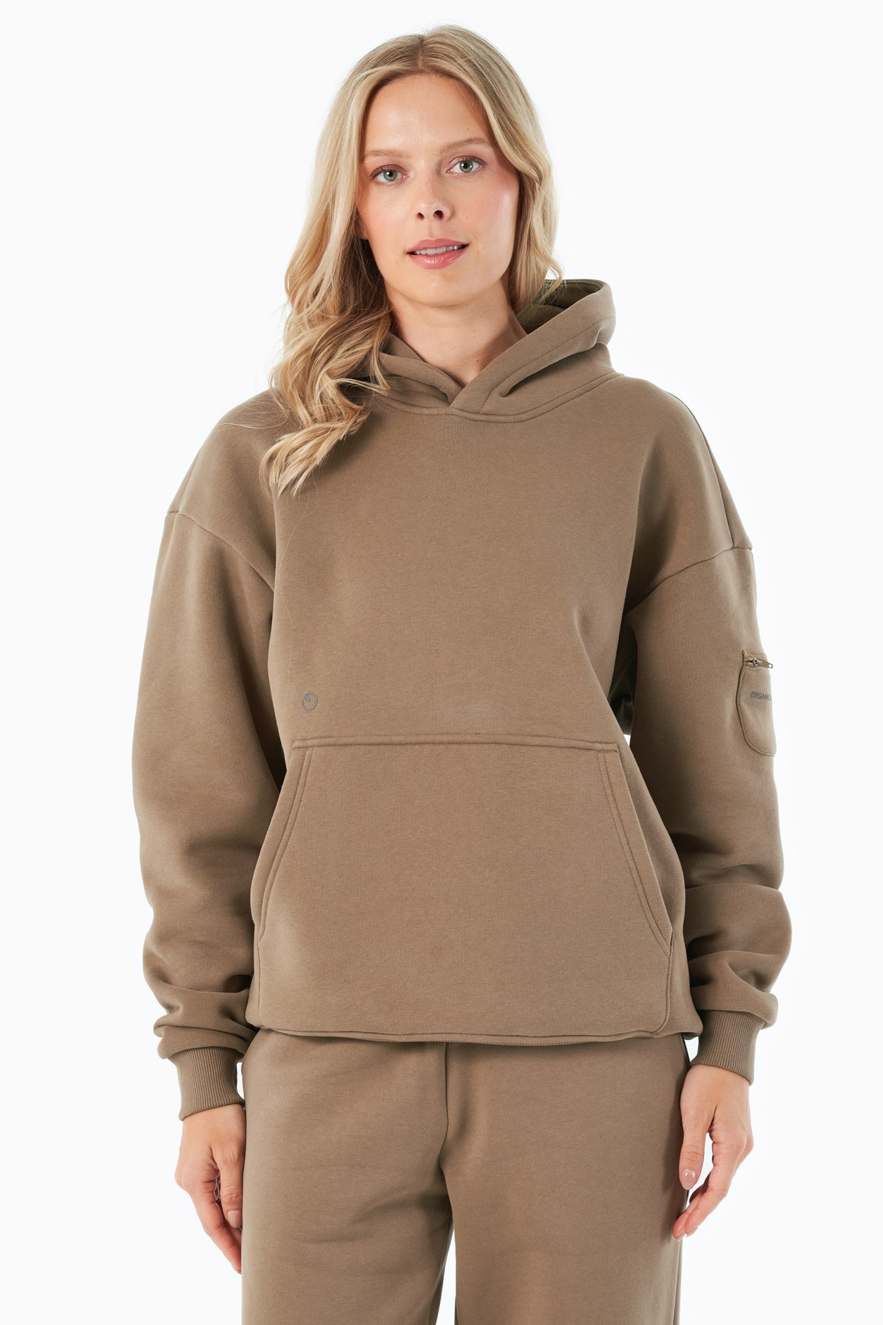 ORGANICATION Herren vegan Hoodie Harvinn Gravel