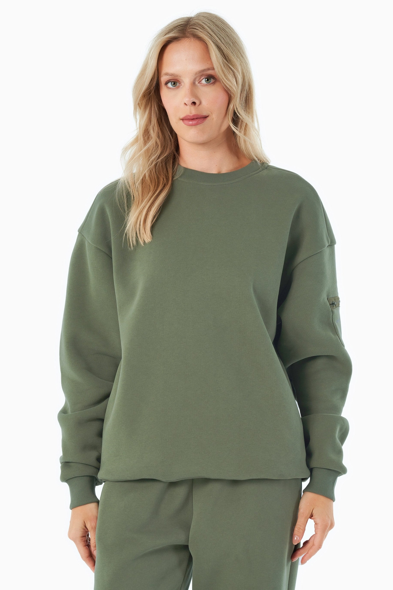 ORGANICATION Herren vegan Sweatshirt Saylorr Olive