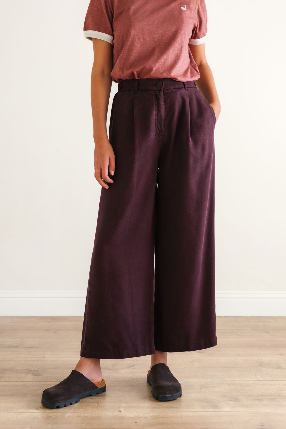 Image of TWOTHIRDS dames vegan Broek Nanpu Madden Brown