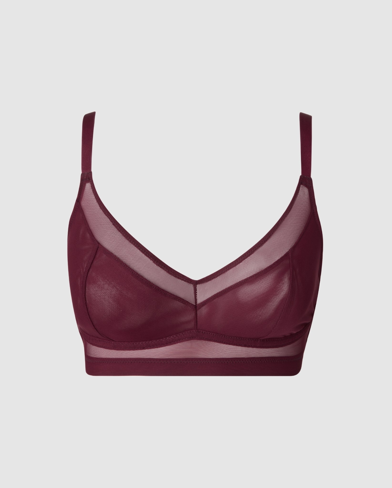 Understatement womens vegan Bra Mesh Support Plus Cherry