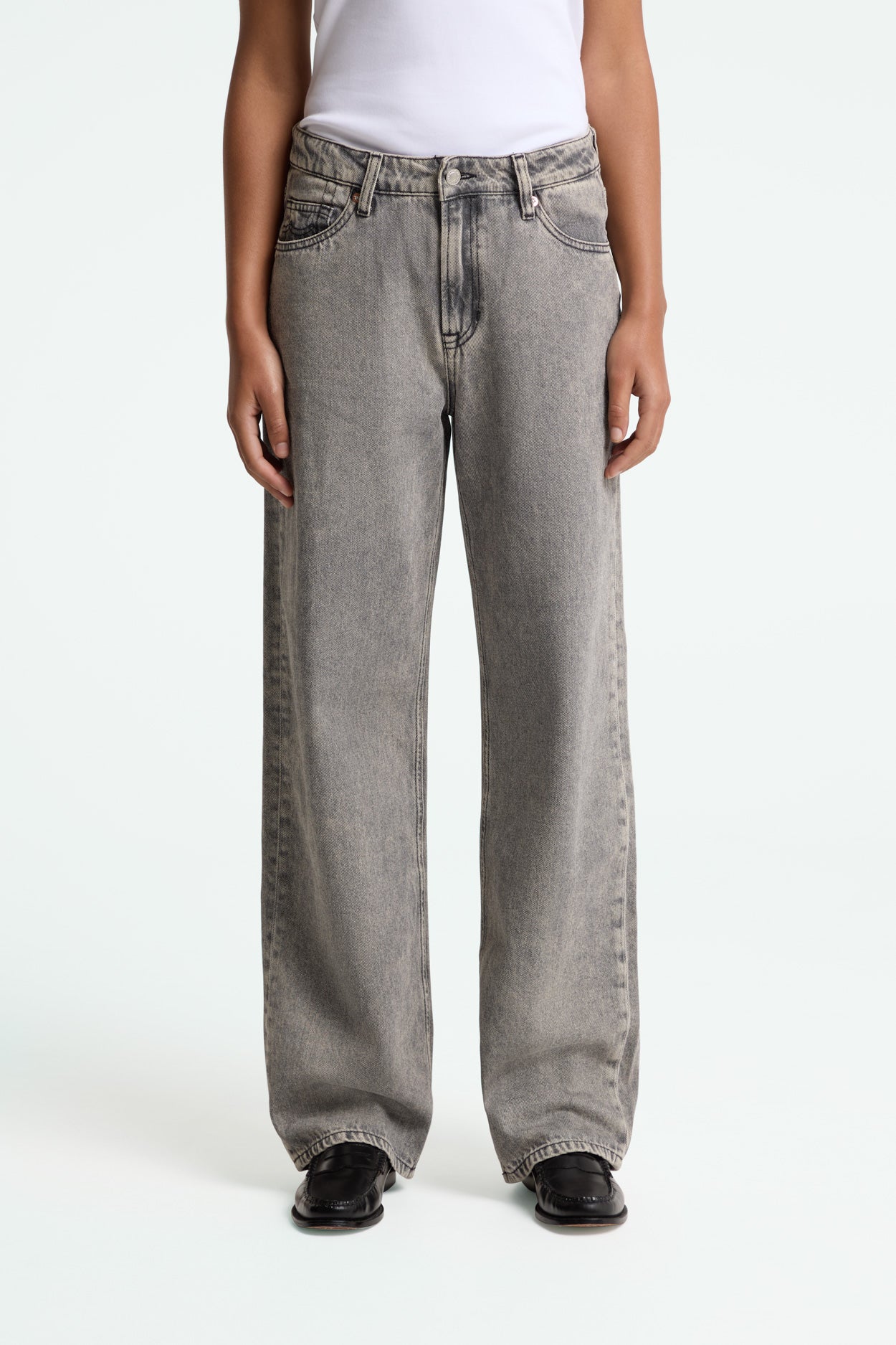 Image of Kings of Indigo dames vegan Jeans Joan Wells Grijs Midden Marmer