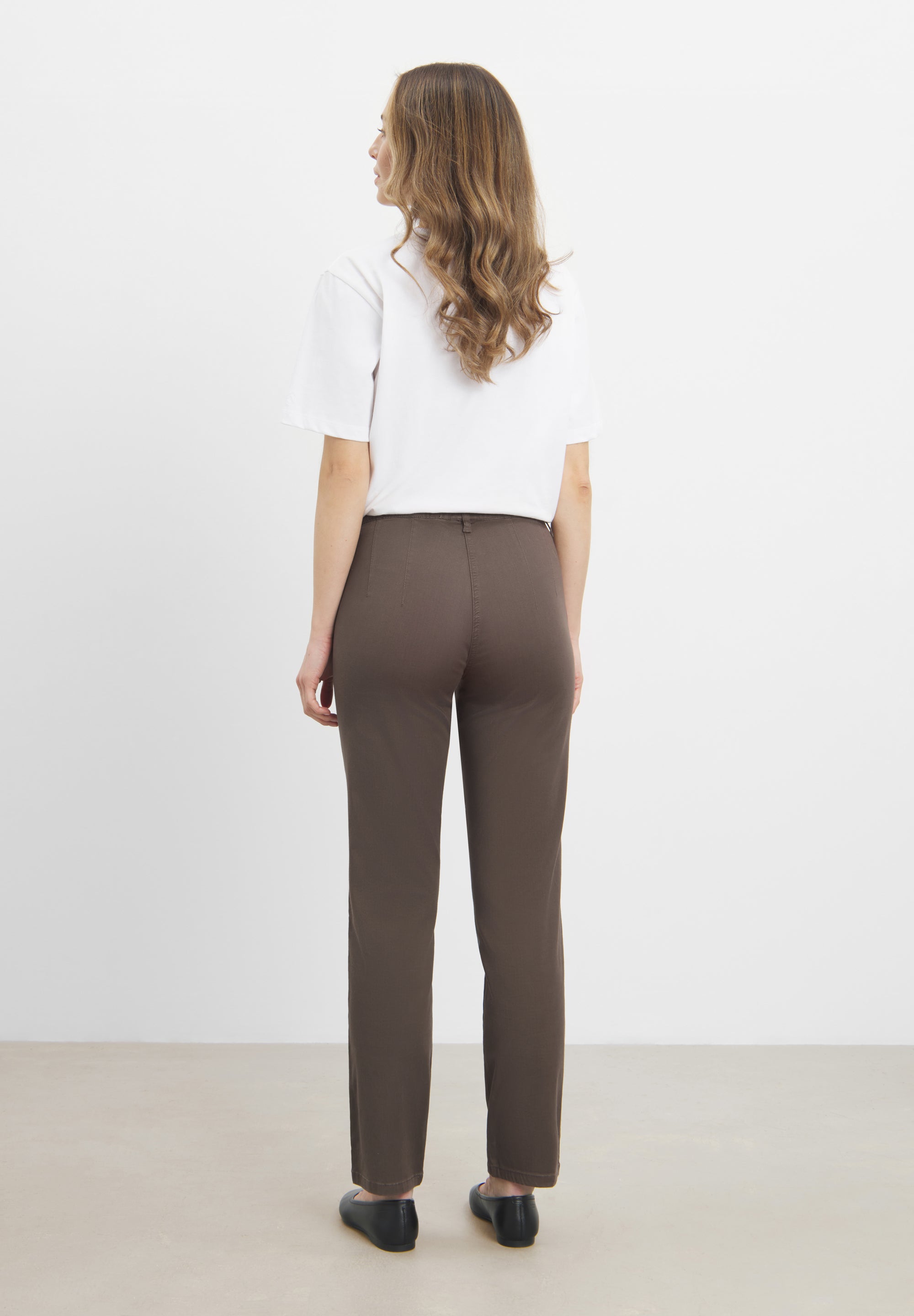 LAURIE womens vegan Pants Taylor Regular Short Length Brown