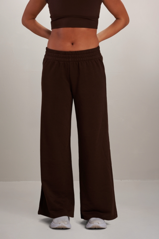SEAAV Damen vegan Hose Dune Weites Bein Kaffeebohne