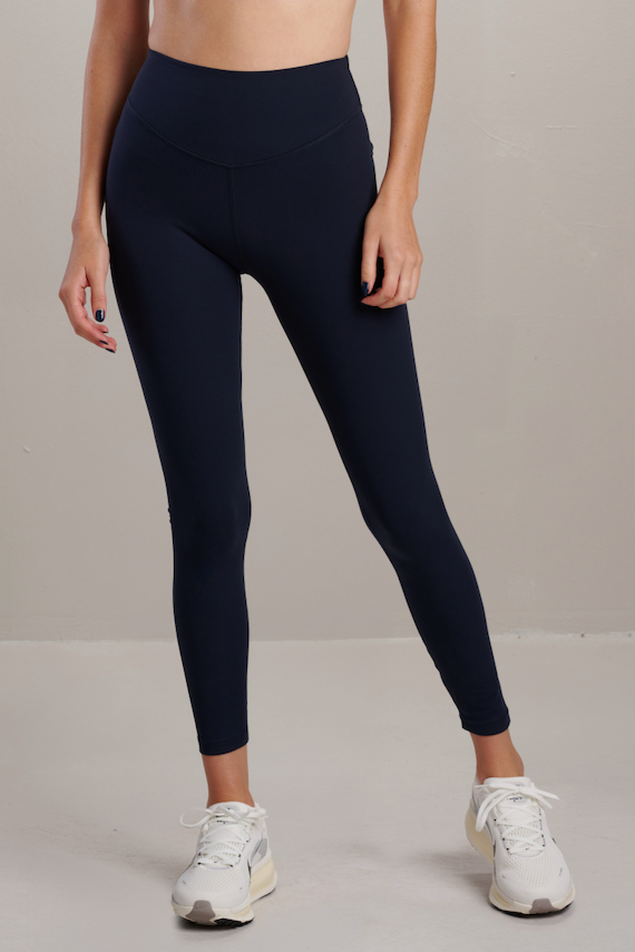 SEAAV womens vegan Sports Leggings Liftline Midnight Blue
