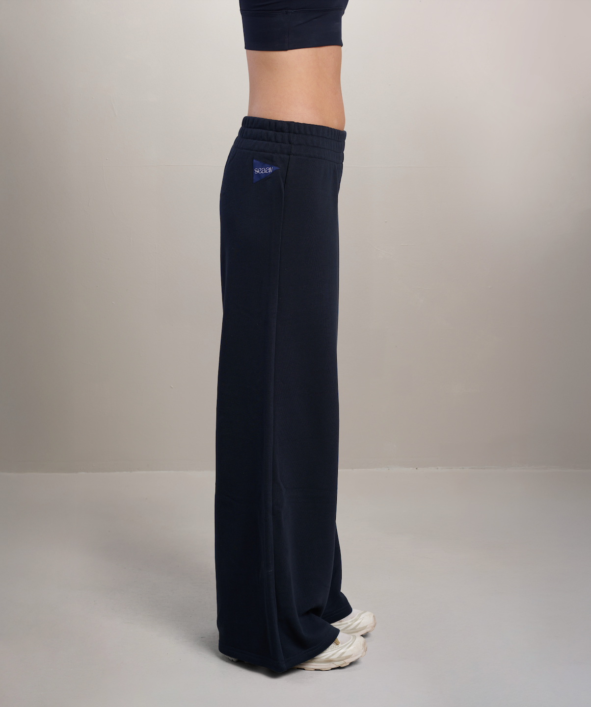 SEAAV womens vegan Pants Dune Wide Leg Midnight Blue