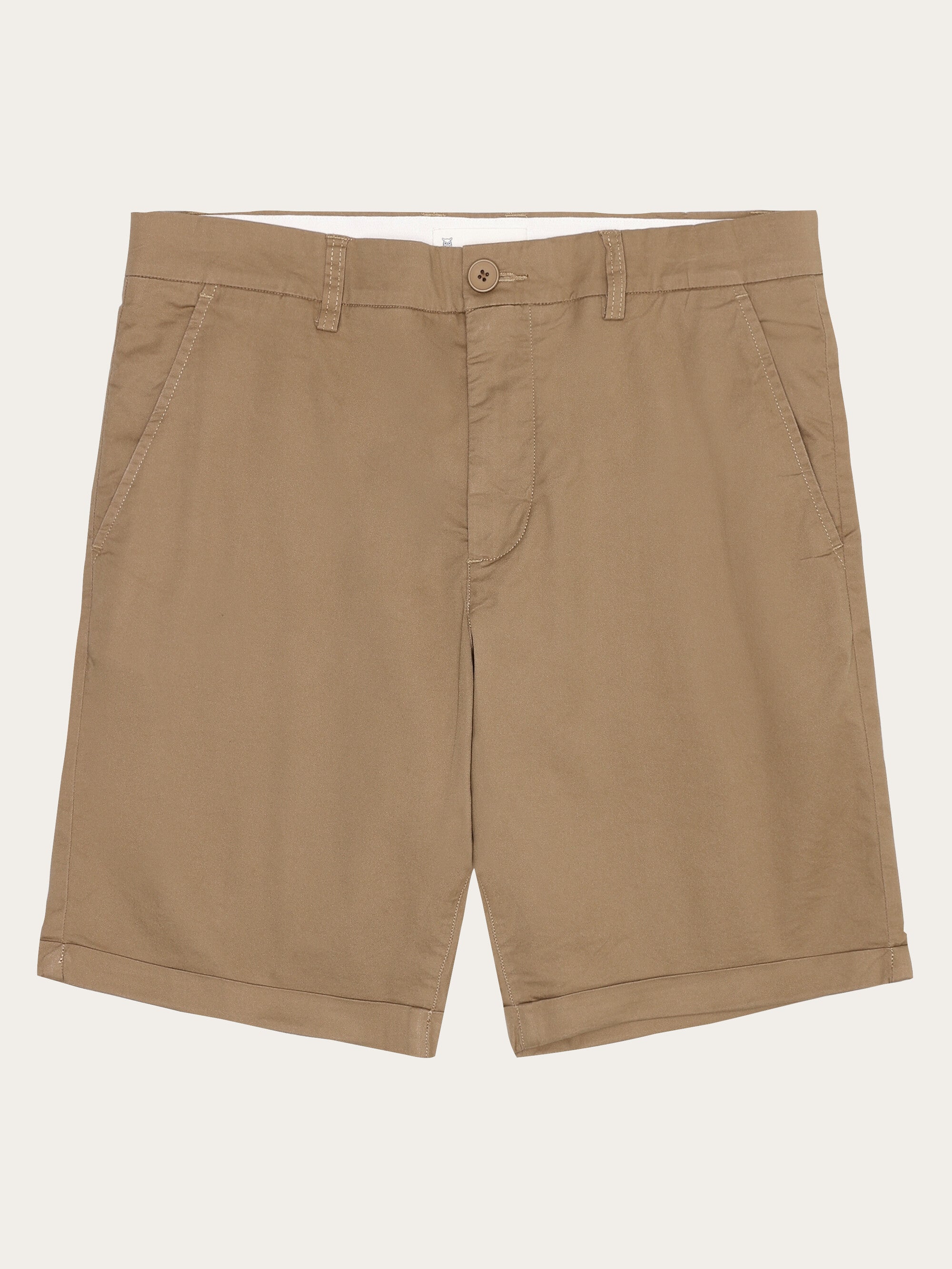 KnowledgeCotton Apparel men vegan Shorts Chino Chuck Regular Tuffet Beige