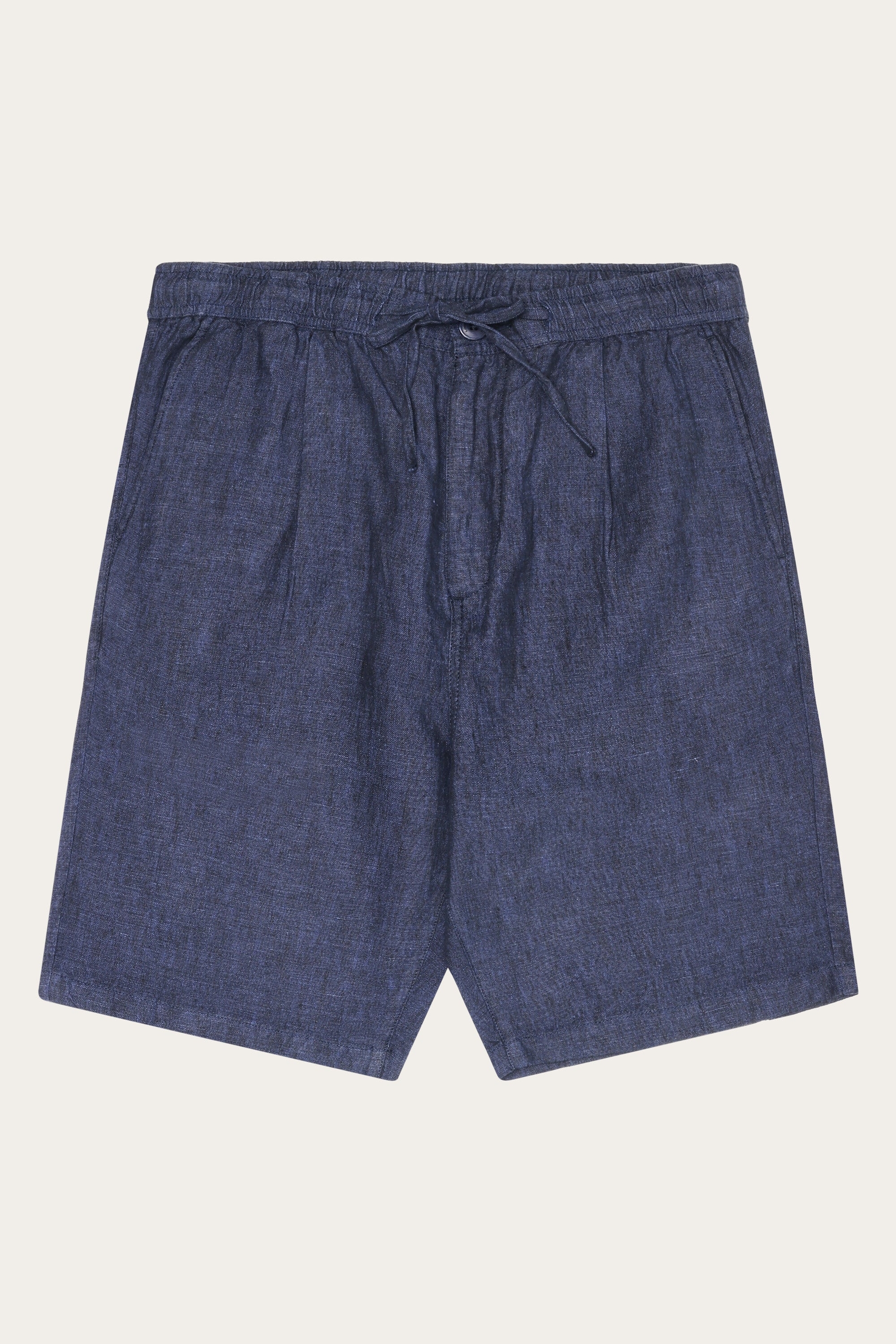Image of KnowledgeCotton Apparel mannen vegan Losse Shorts Van Linnen, Totaal Eclipse