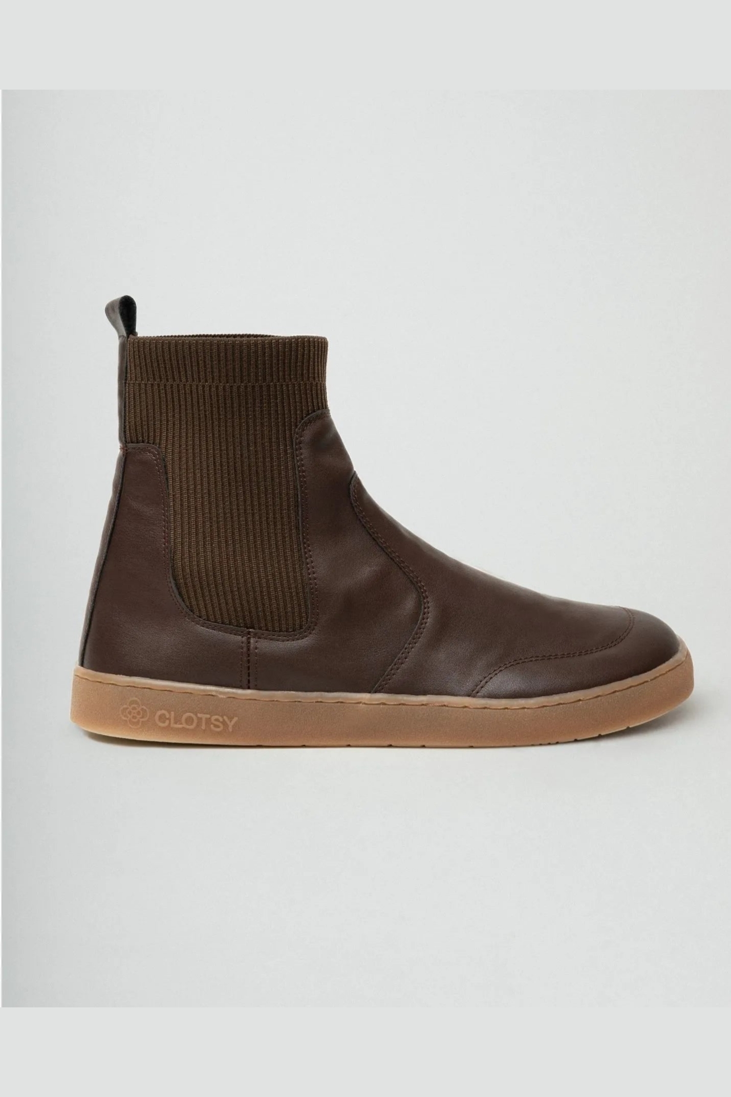 111157 - Damen vegan Chelsea Boots Botines Braun