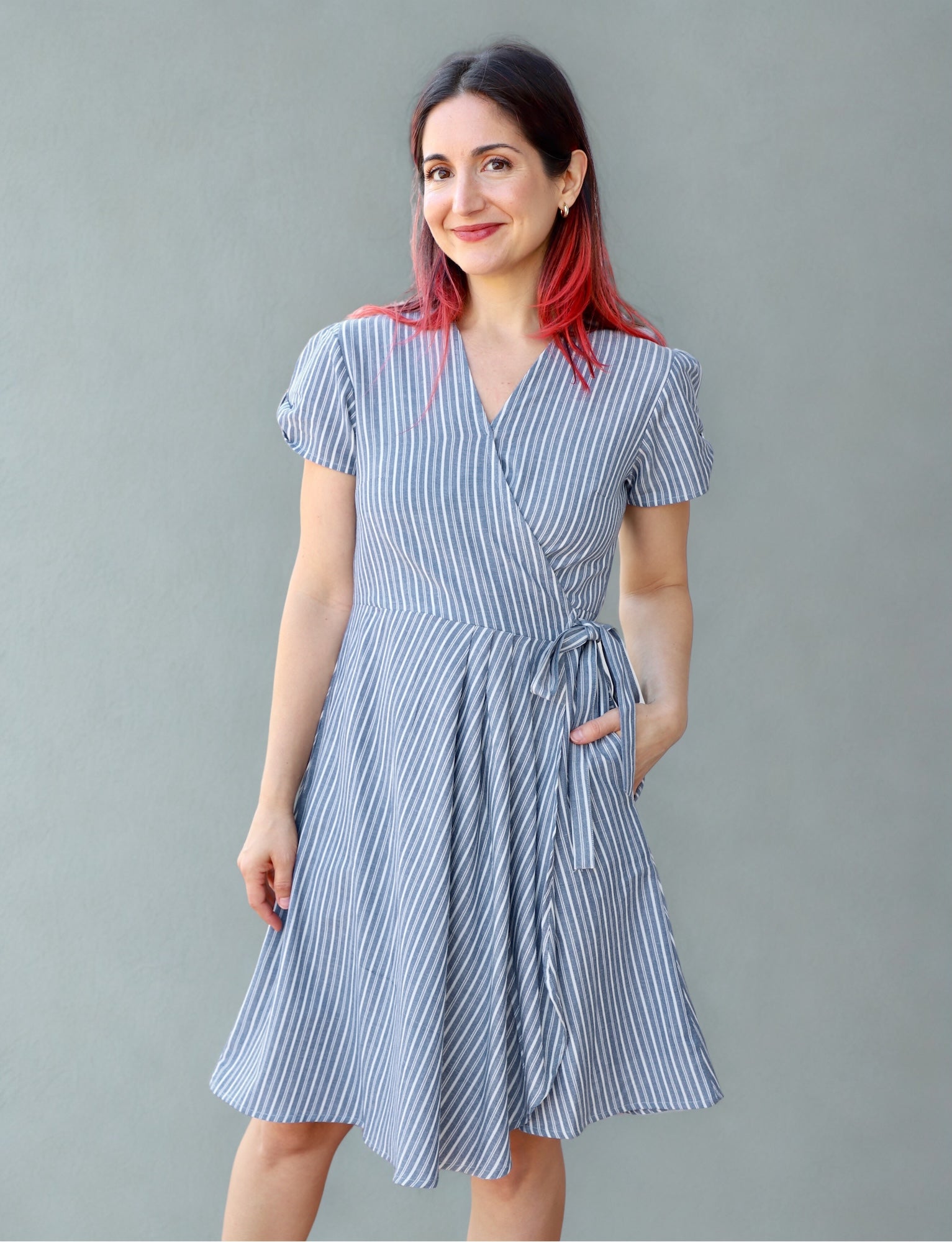 princess polly baby blue dress Mimi Blue Gingham Mini | Smock Mini Dress main image 1