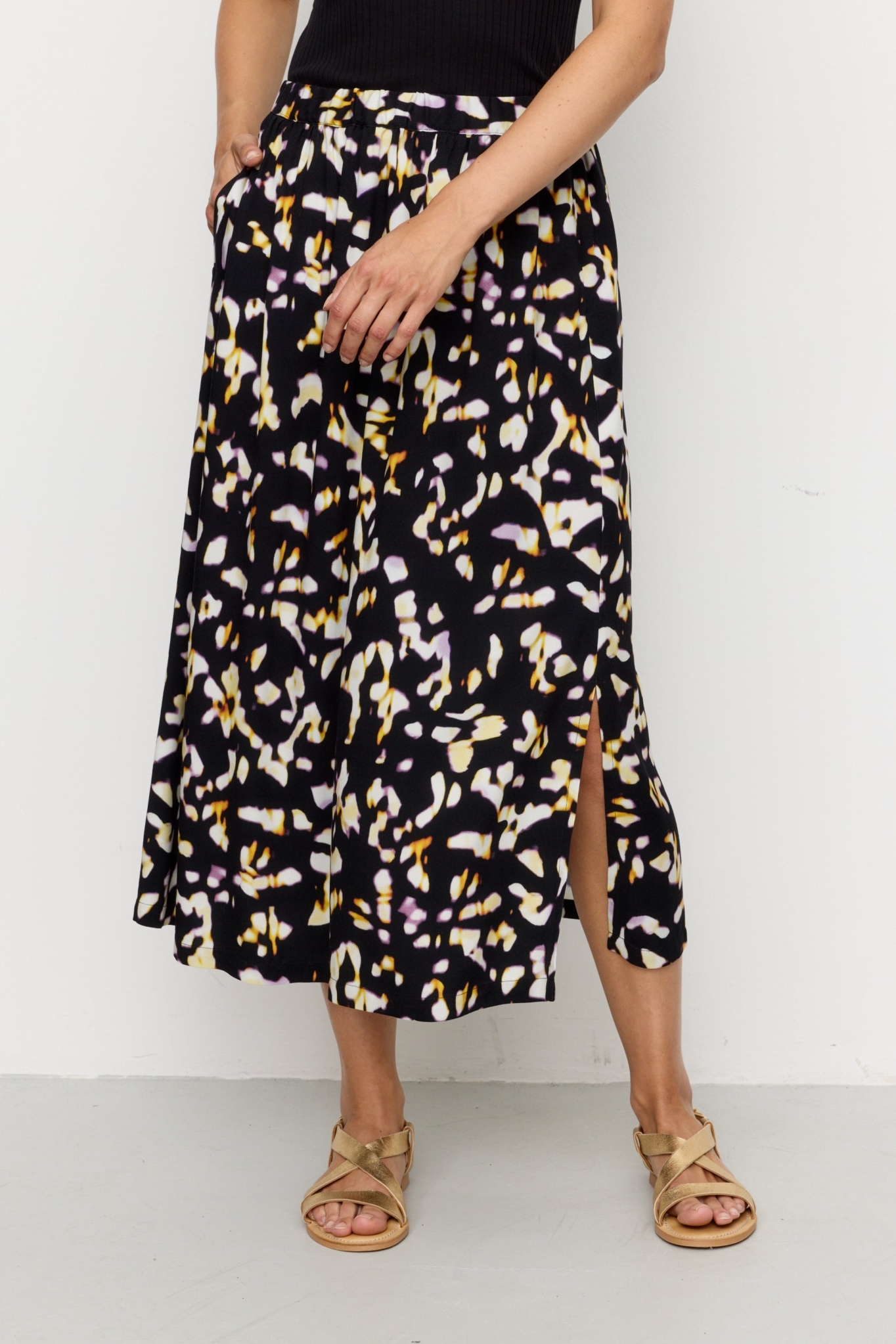 Image of Recolution dames vegan Rok Holly Blurry Black