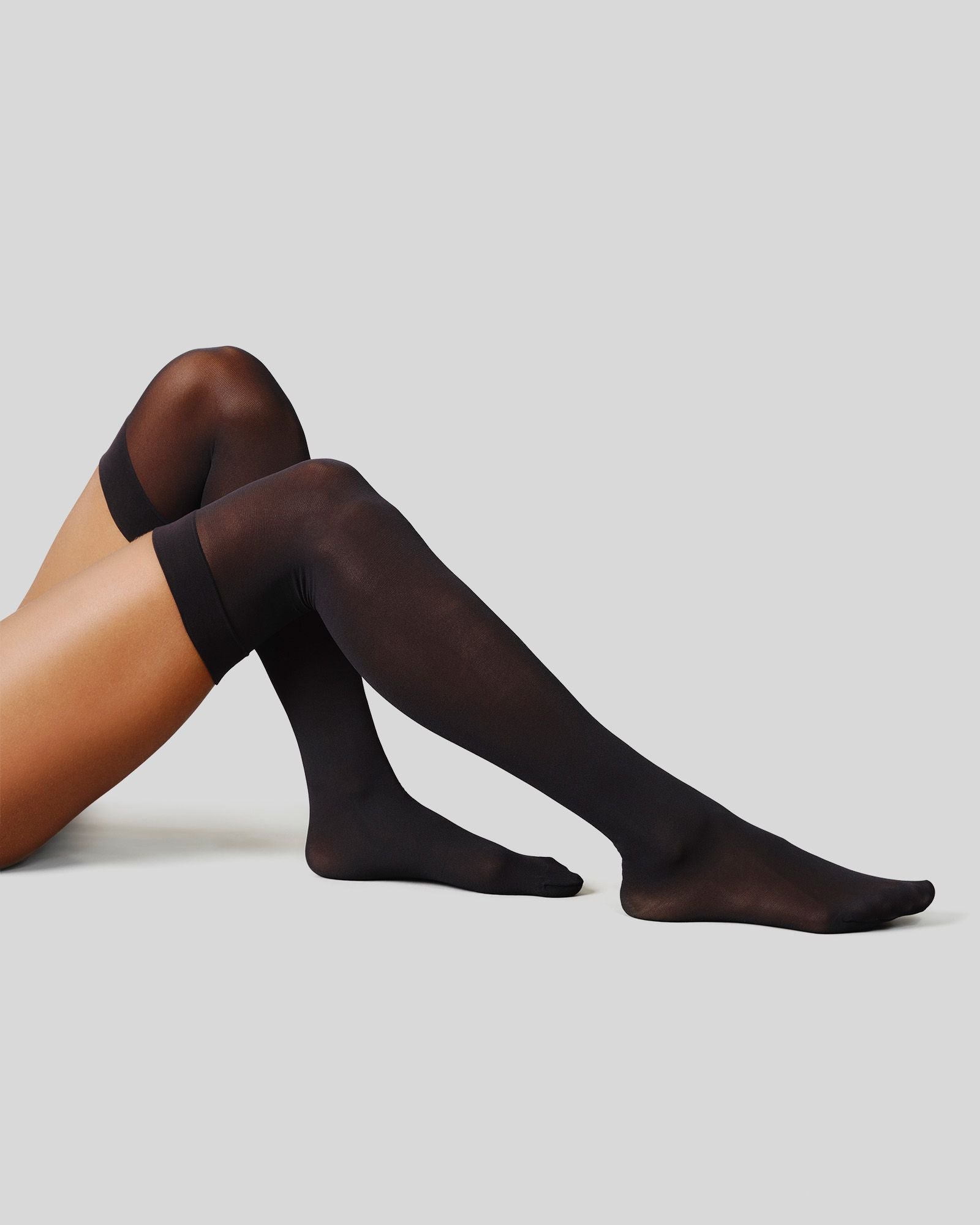 Swedish Stockings womens vegan Tights Thigh-Highs Premium Svea Black