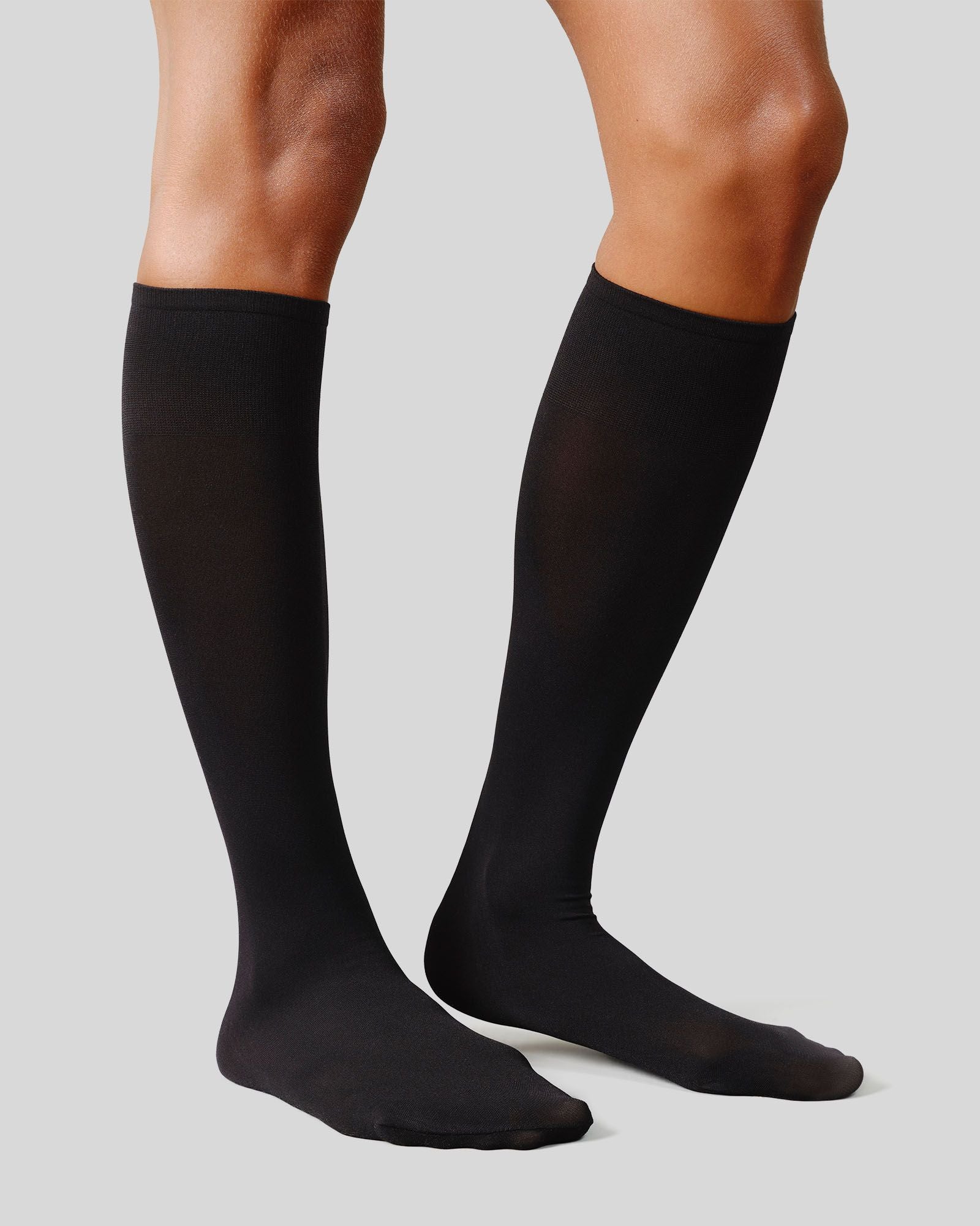 Swedish Stockings womens vegan Multipack 2x Socks Knee Highs Olivia Premium Black