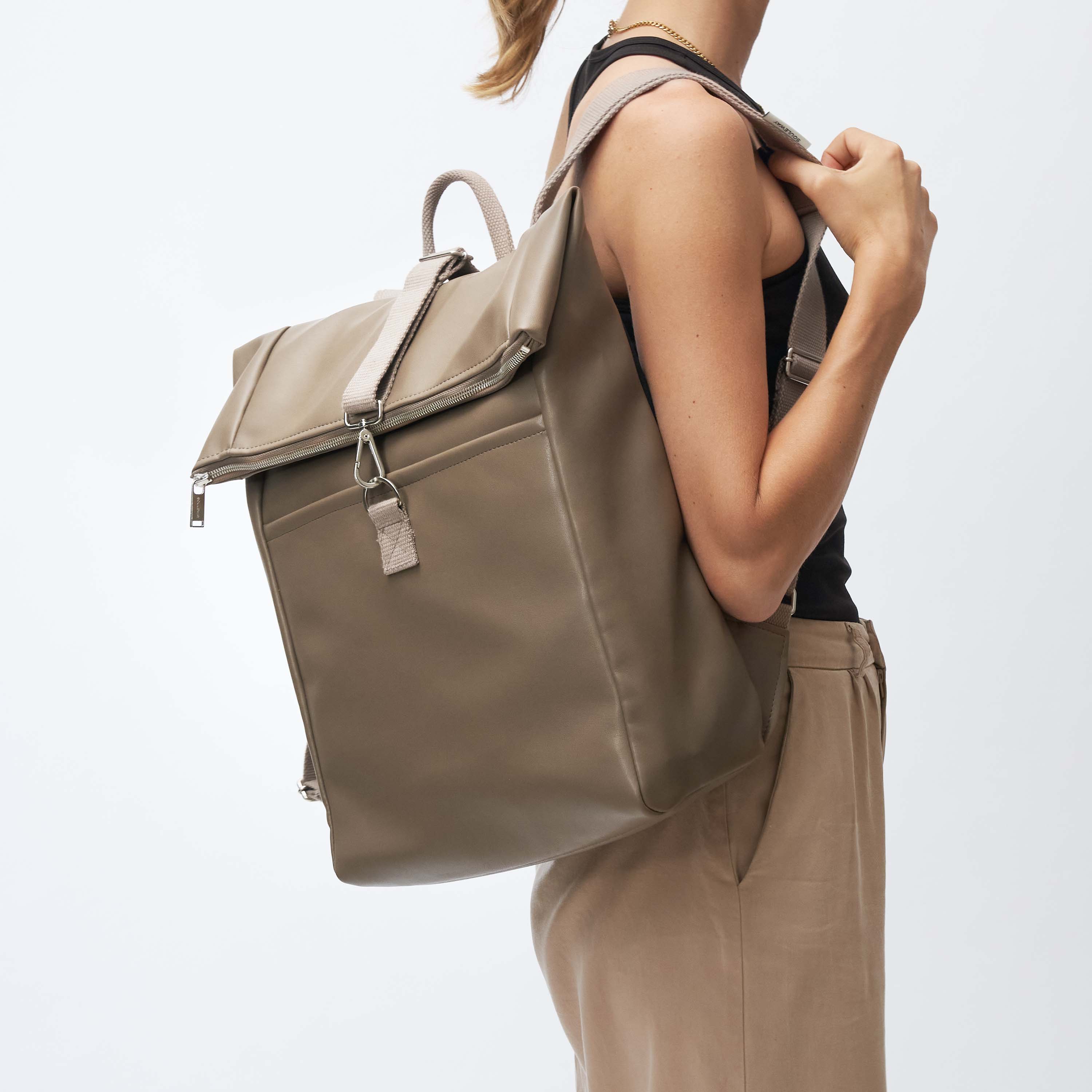 Souleway Rugzak Met Opvouwbaar Bovenwerk, Mokkabruin