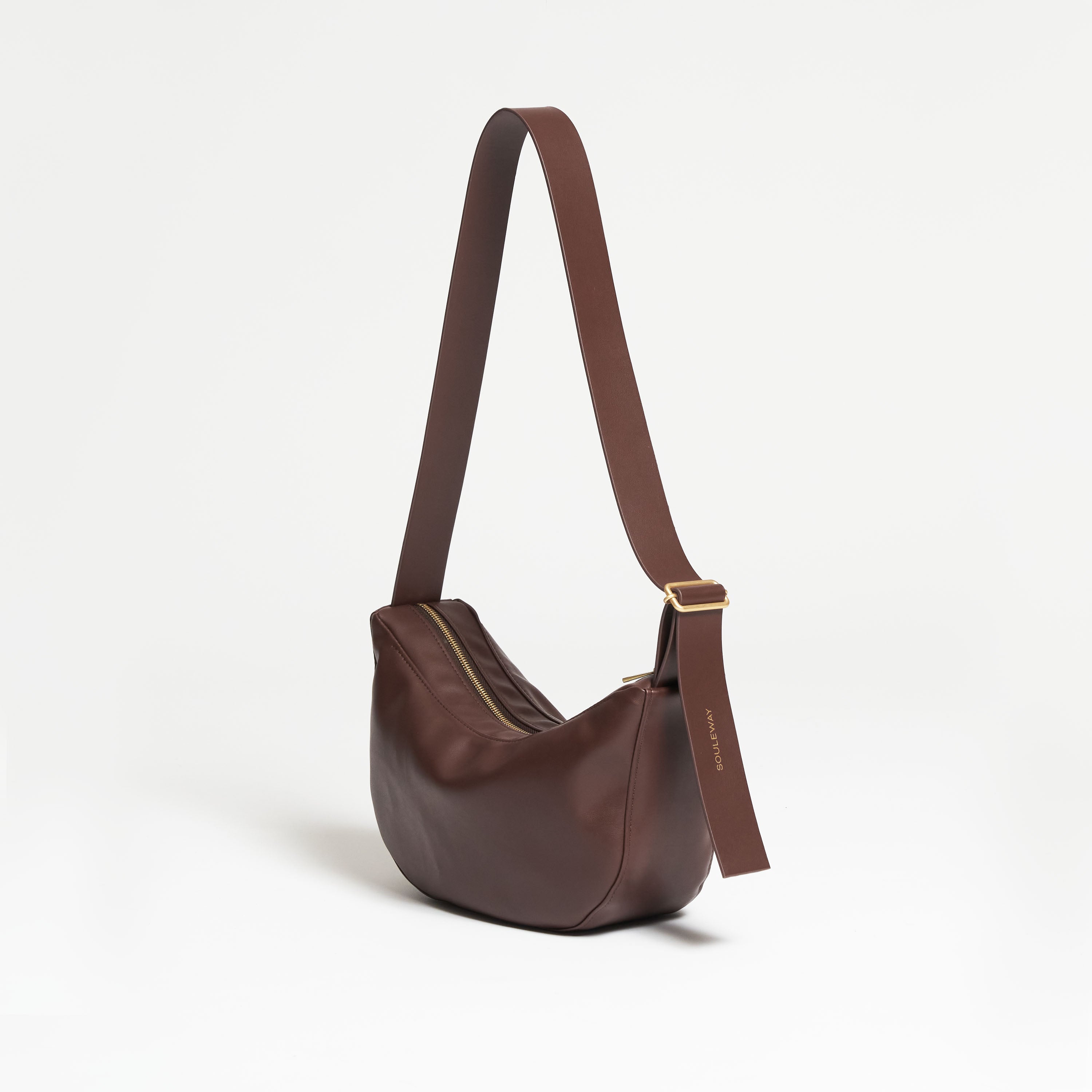 Souleway Crossbodytas Half Moon S Chocoladebruin