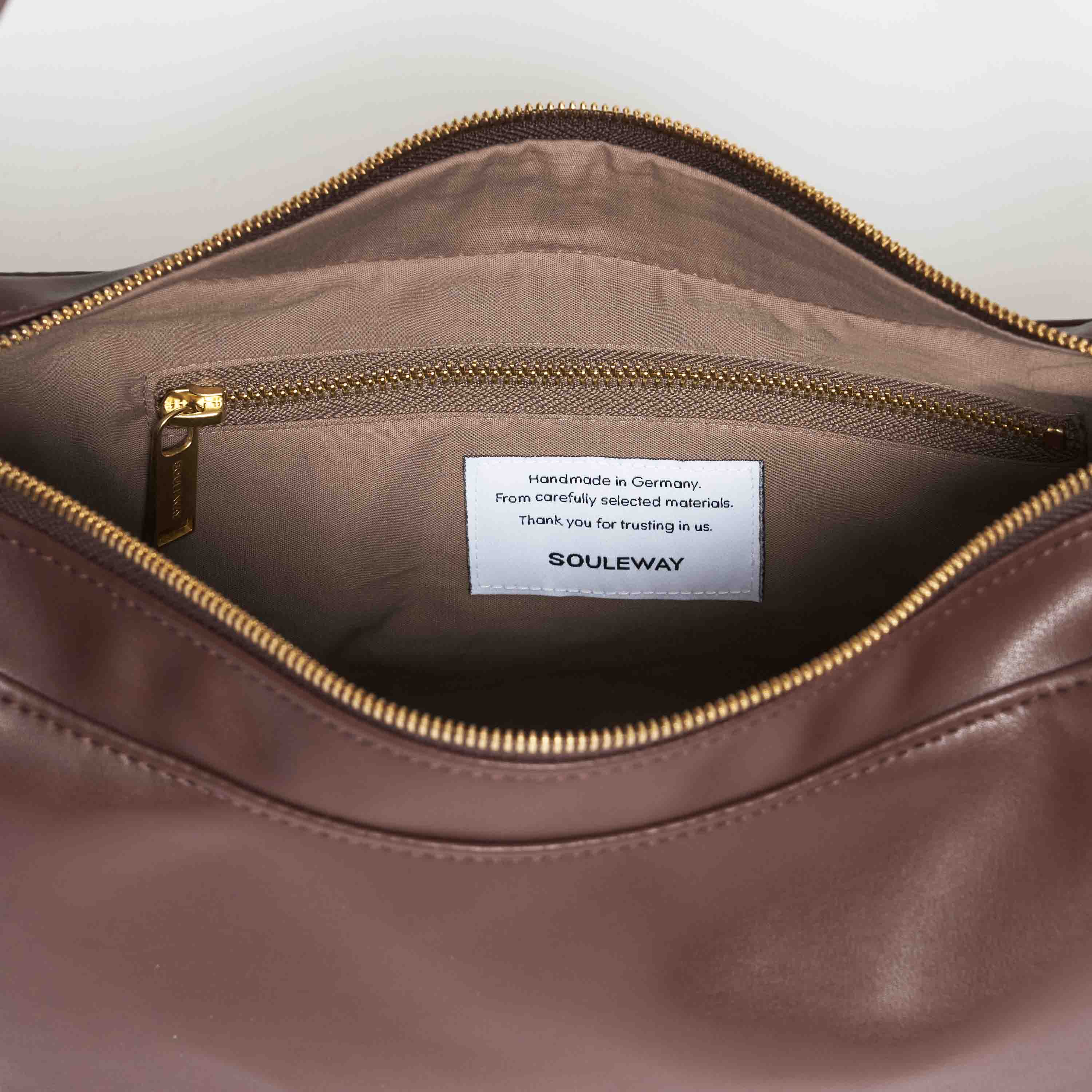 Souleway Crossbodytas Half Moon S Chocoladebruin