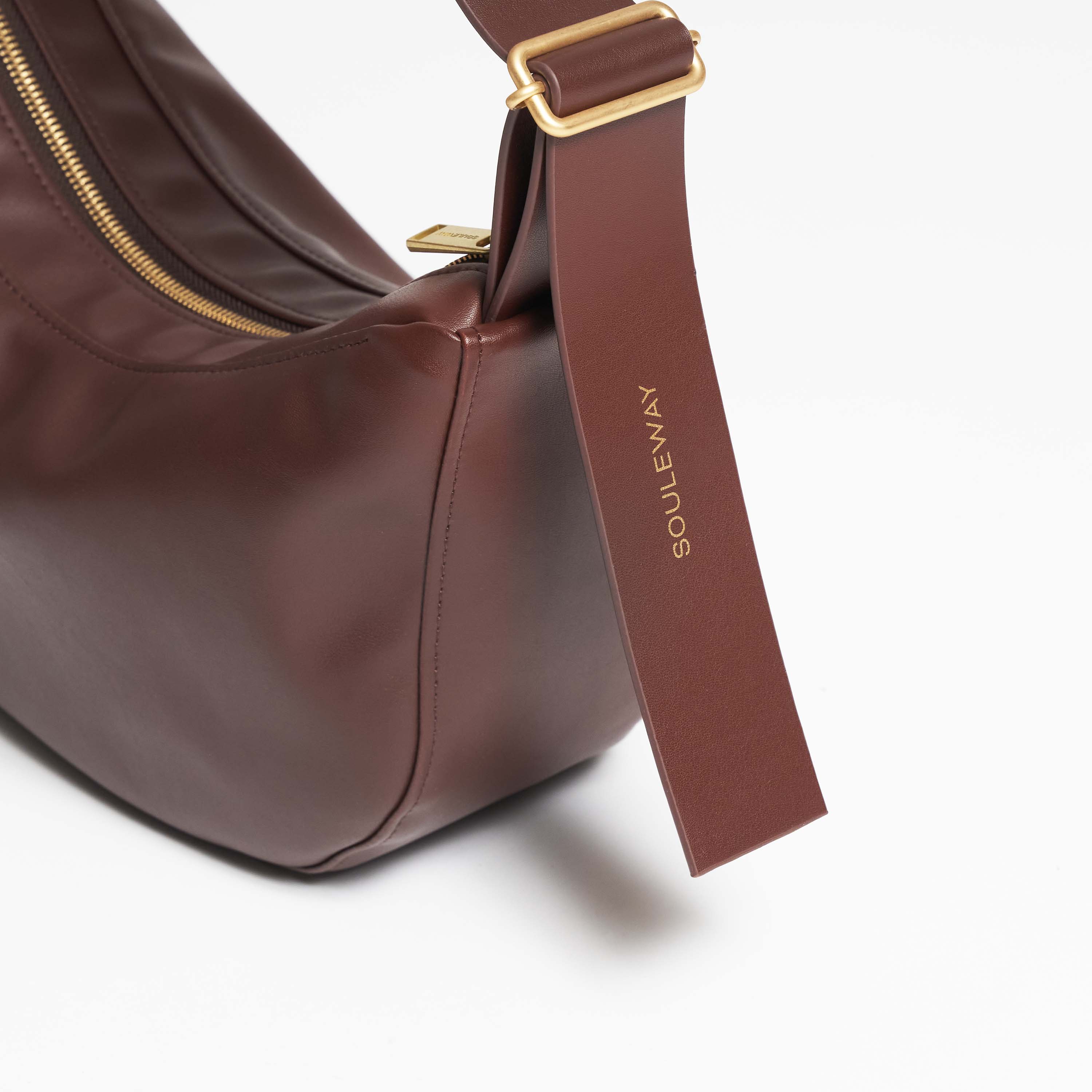 Souleway Crossbodytas Half Moon S Chocoladebruin