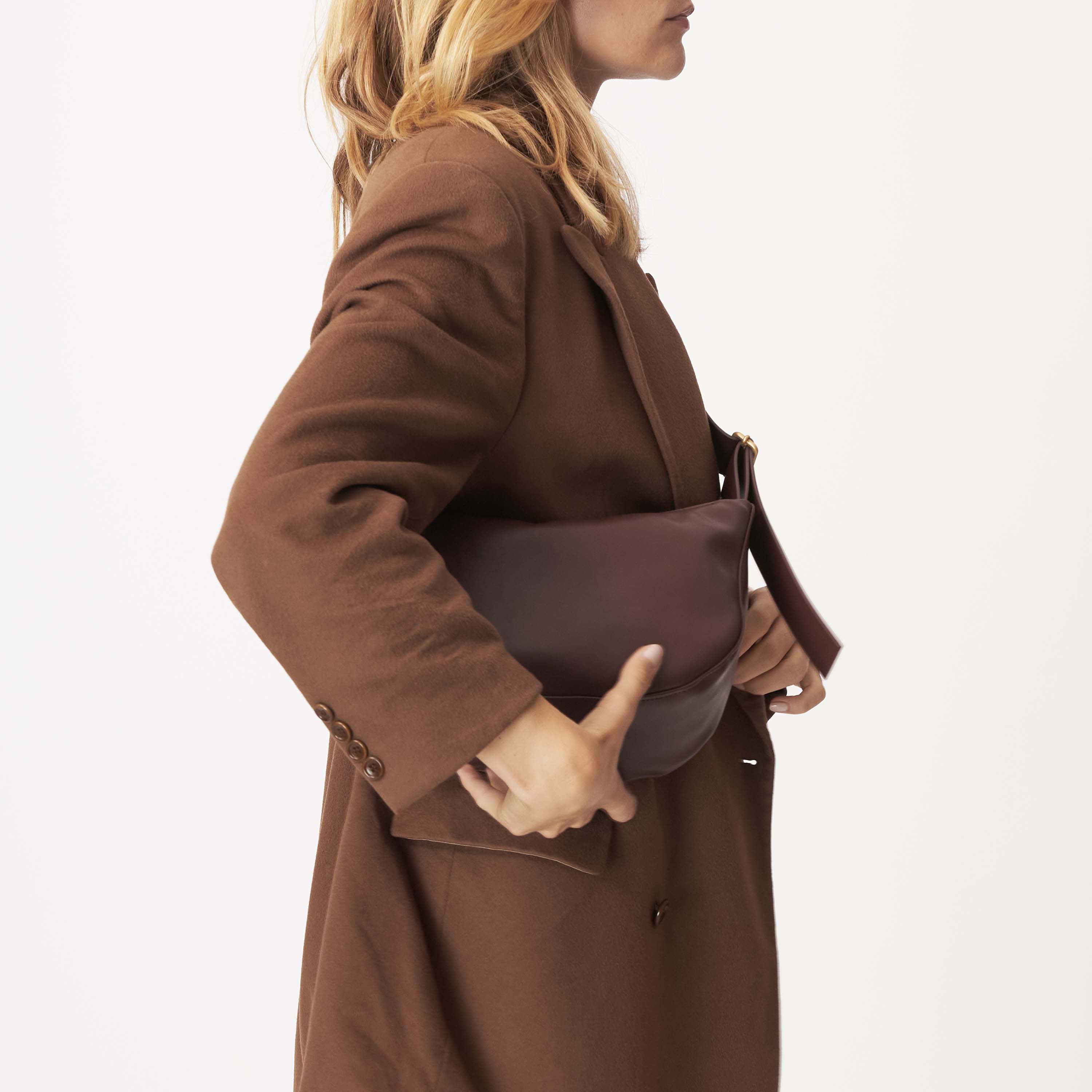 Souleway Crossbodytas Half Moon S Chocoladebruin