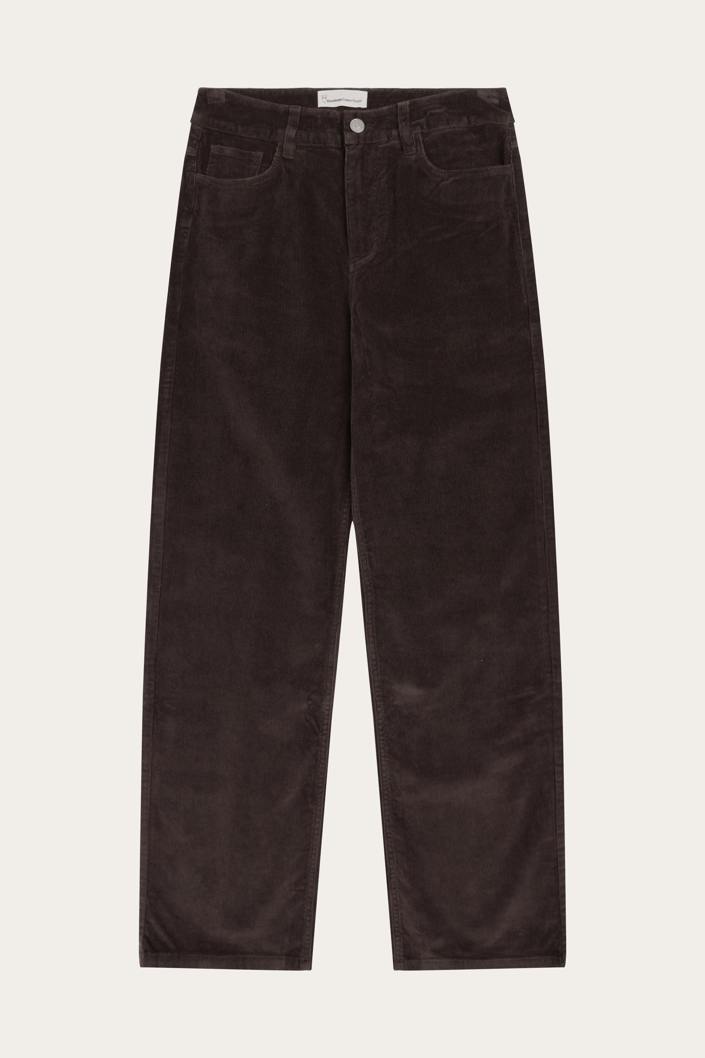 Image of KnowledgeCotton Apparel dames vegan Damesbroek Gale Corduroy Chocolade Torte