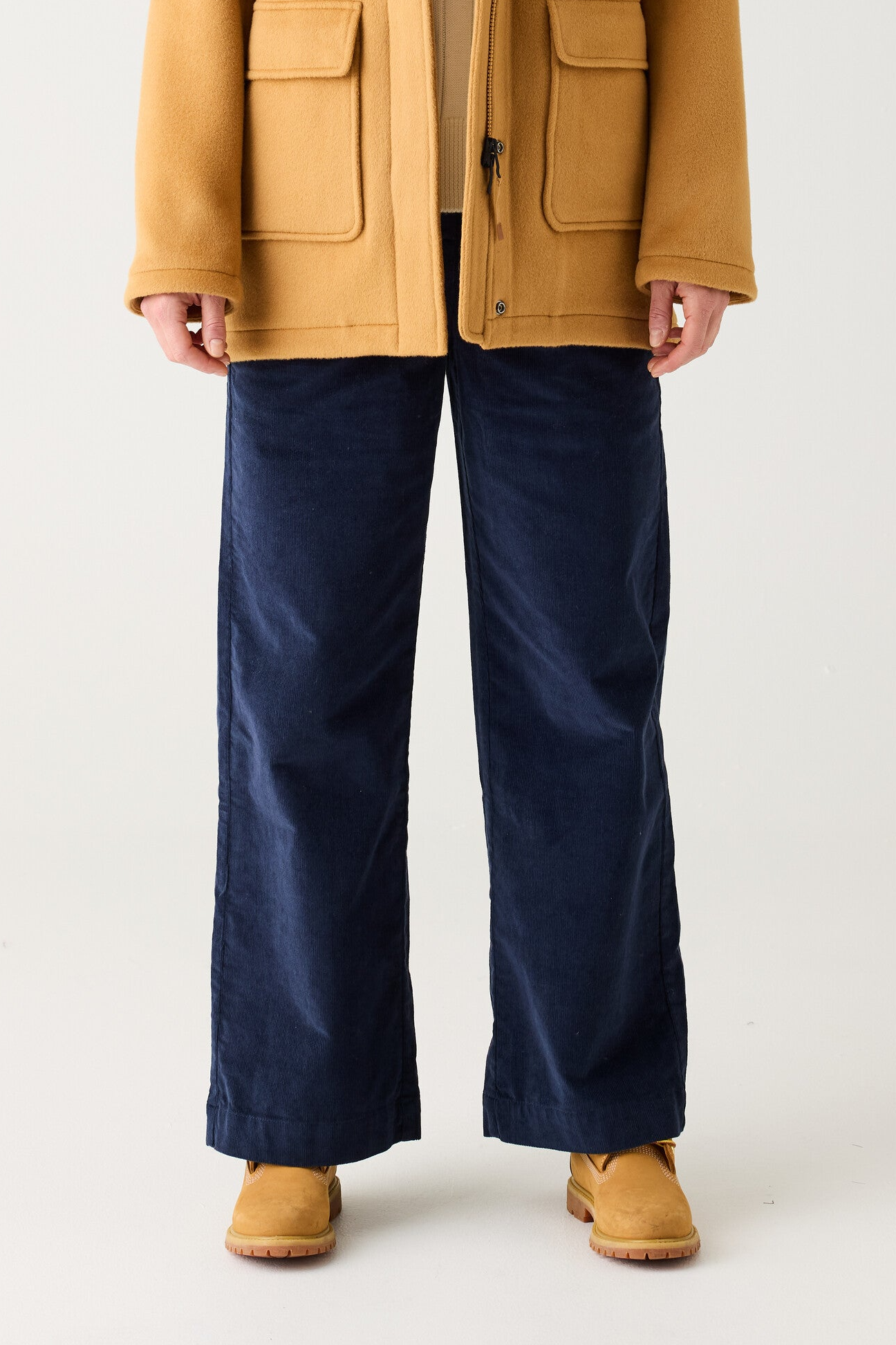 Image of KnowledgeCotton Apparel dames vegan Broek Gale Corduroy Night Sky