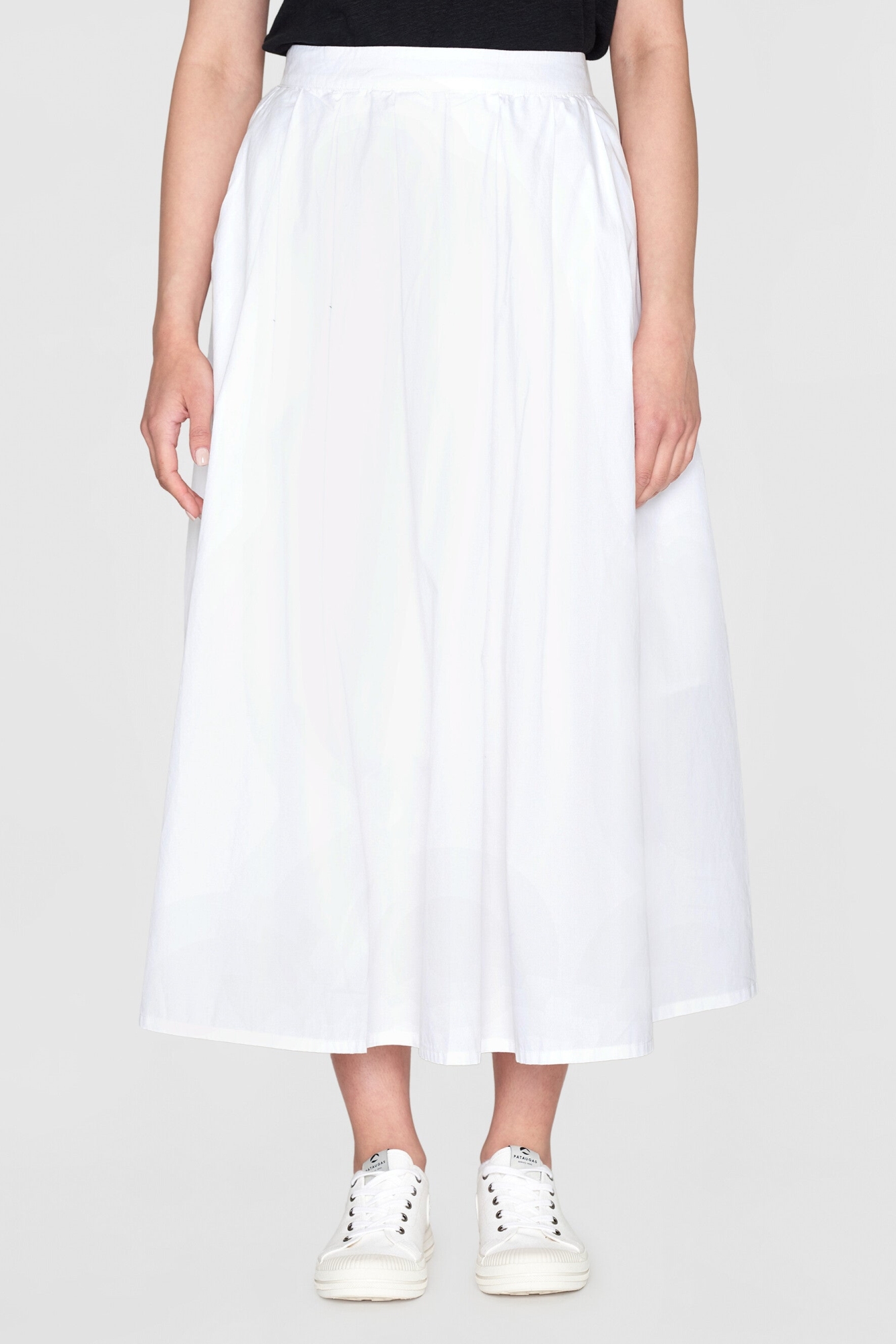 Image of KnowledgeCotton Apparel dames vegan Geplooide Rok In Helder Wit