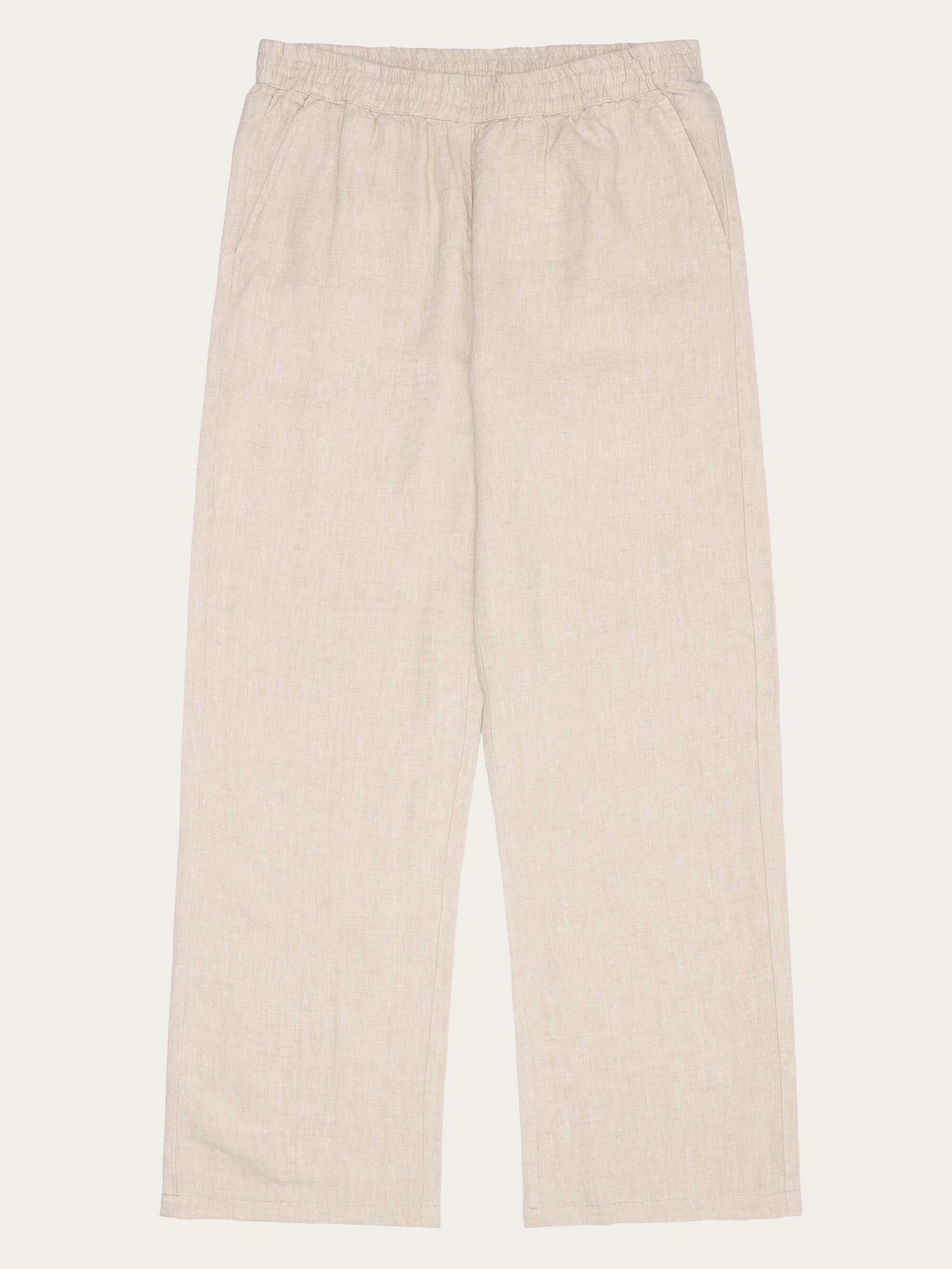 KnowledgeCotton Apparel womens vegan Pants Posey Wide Linen Light Feather Gray