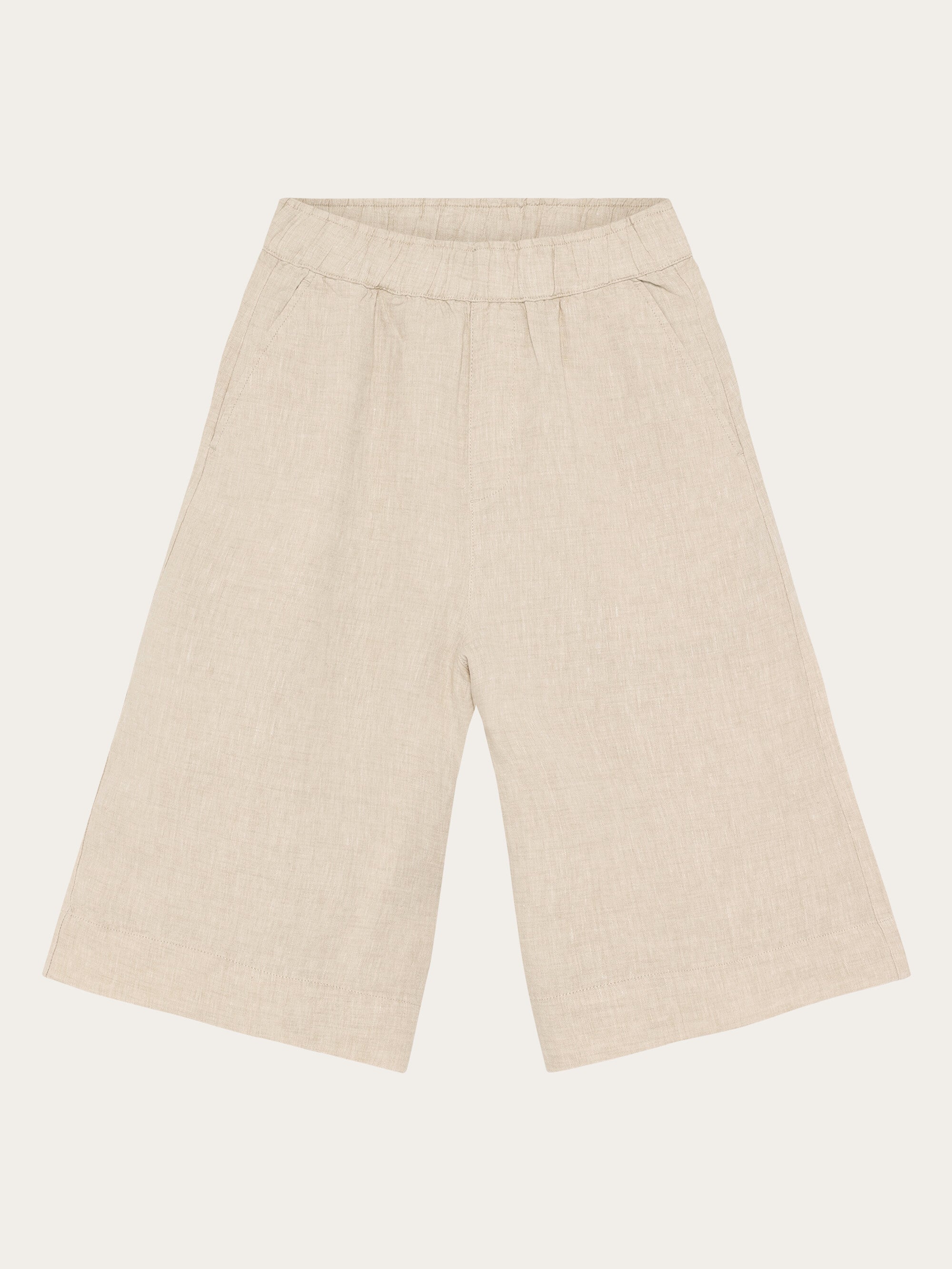 KnowledgeCotton Apparel womens vegan Culotte Shorts Eve Wide Light Feather Gray
