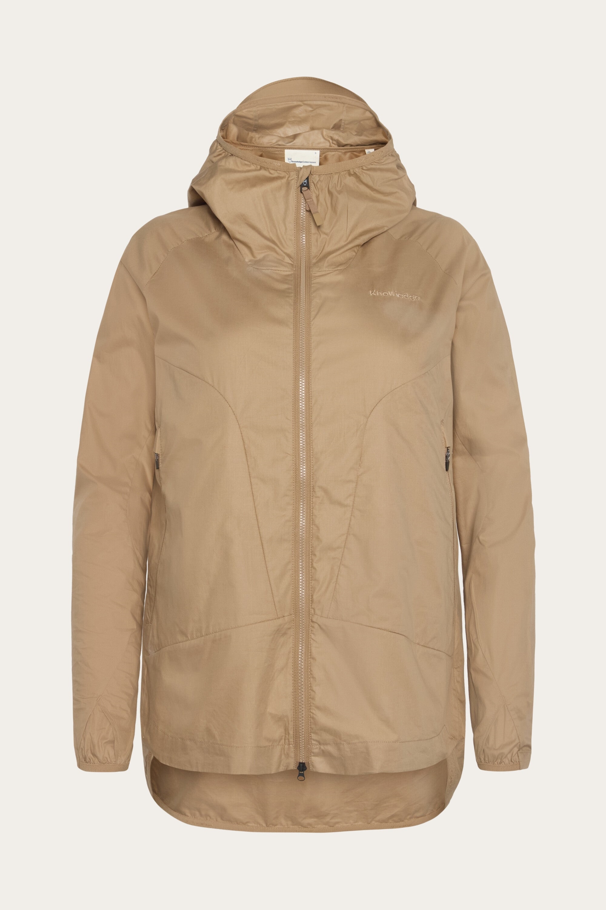 Image of KnowledgeCotton Apparel dames vegan Jas Voor Dames Met Ventilatieopeningen, Ripstop, Maat 90, Tuffet, Bruin