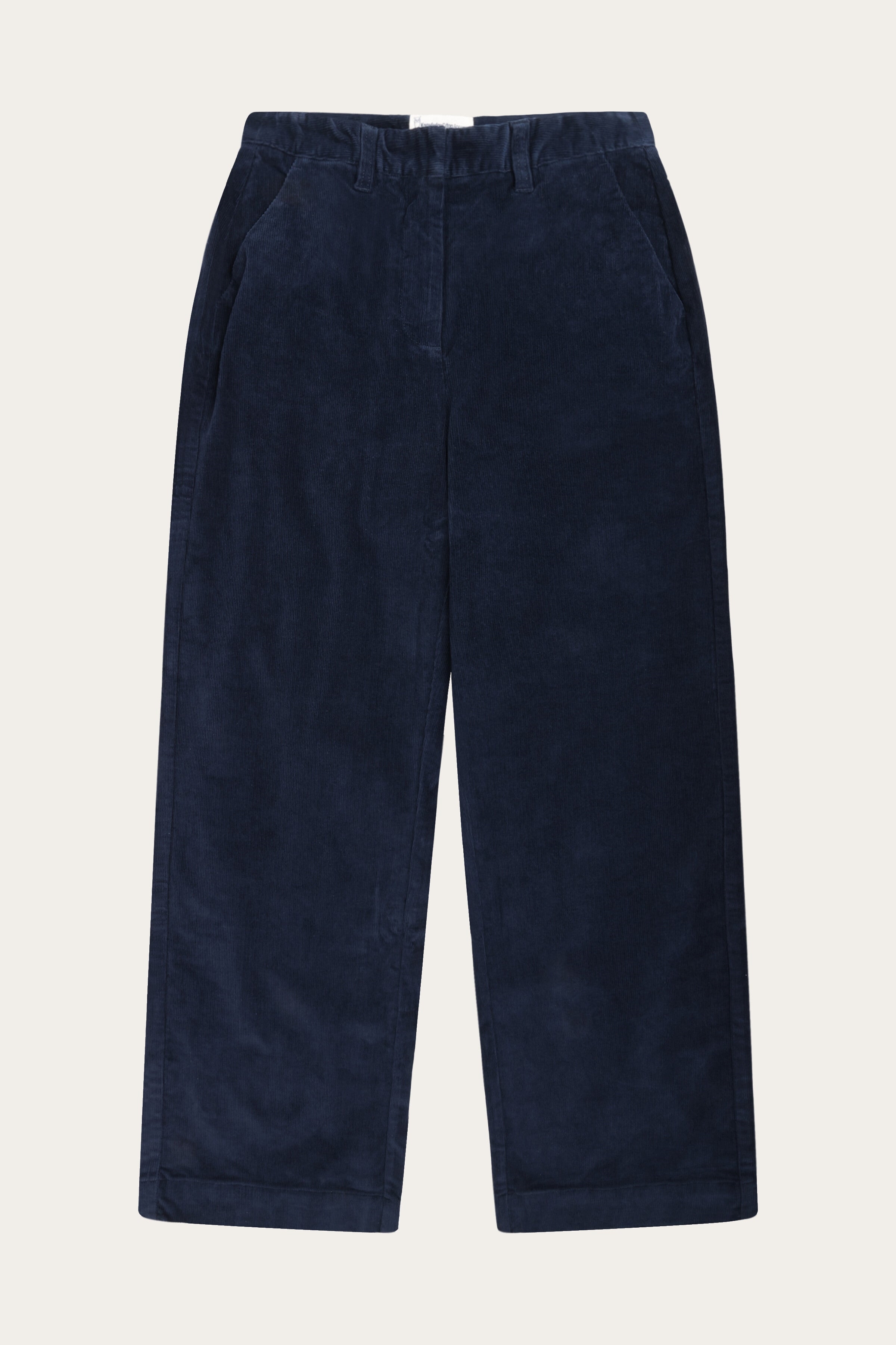 KnowledgeCotton Apparel Damen vegan Hose Damen Bora Wide Corduroy Night Sky