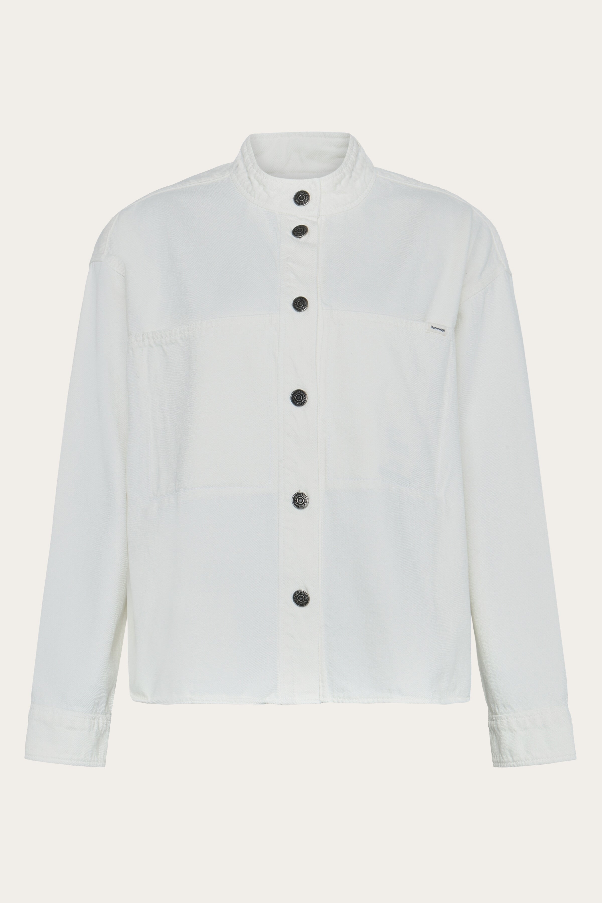 111416 - Damen vegan Overshirt Damen Twill Egret WeiÃŸ