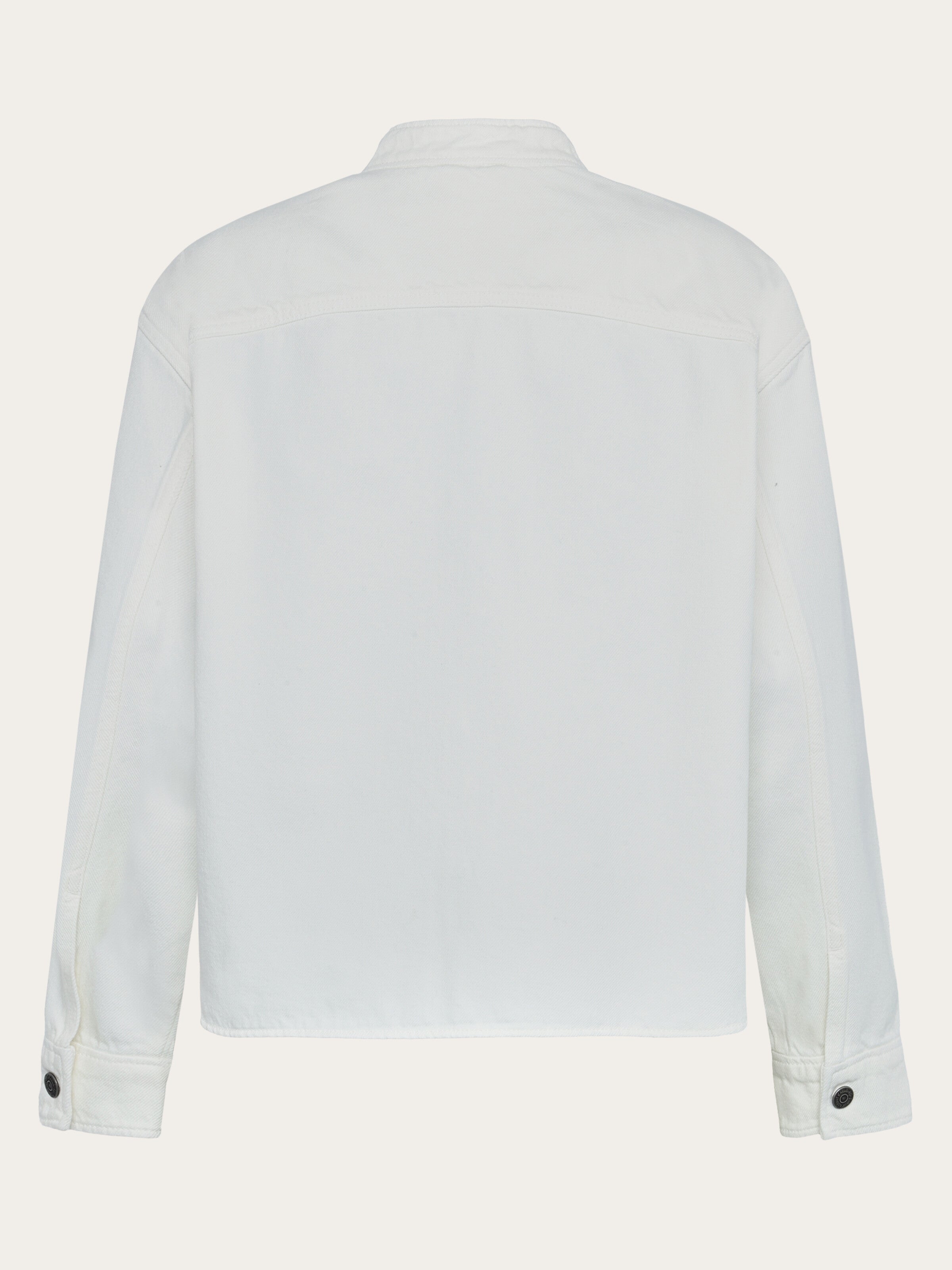 111416 - Damen vegan Overshirt Damen Twill Egret WeiÃŸ