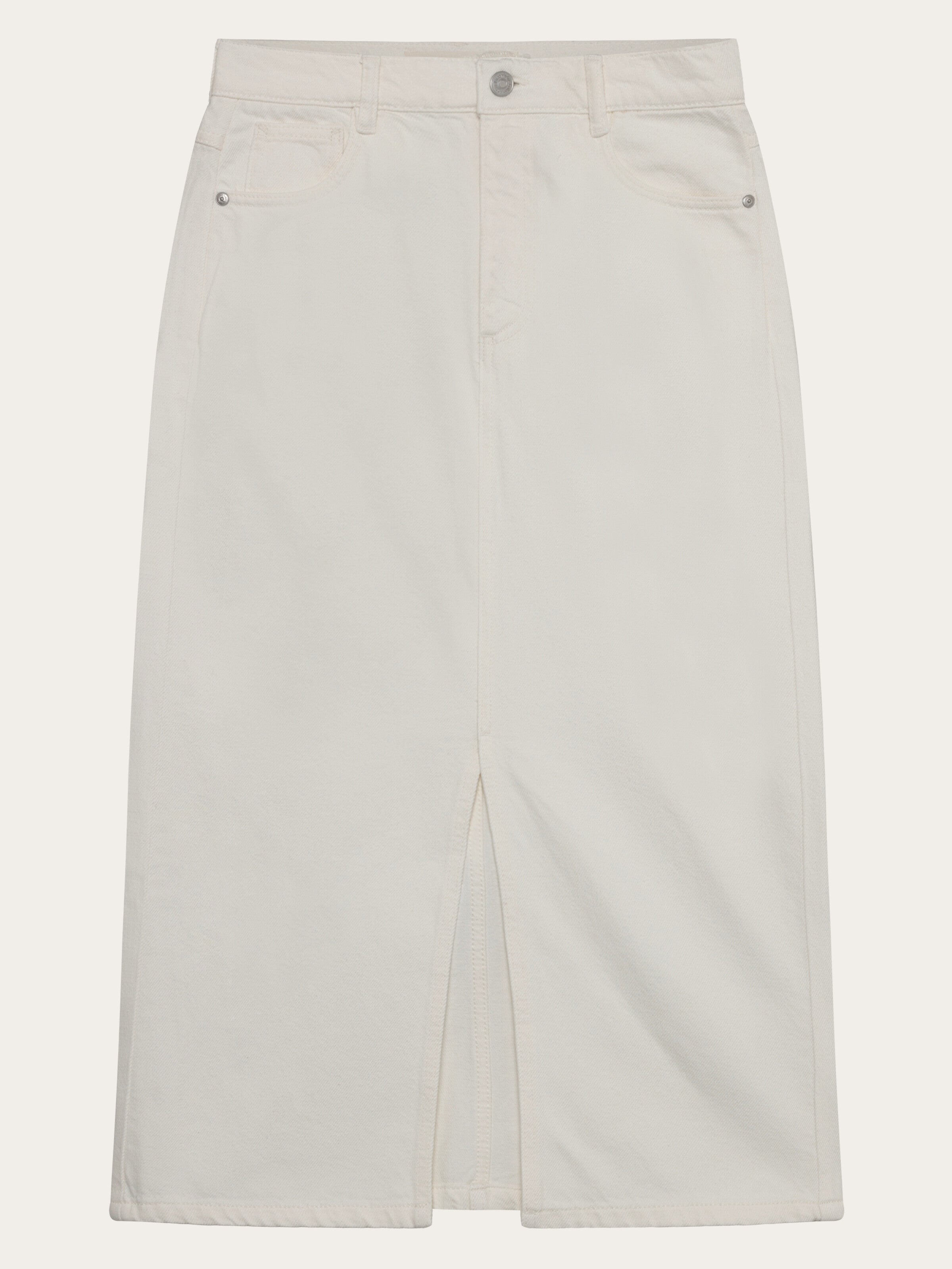 KnowledgeCotton Apparel womens vegan Skirt Twill Egret White