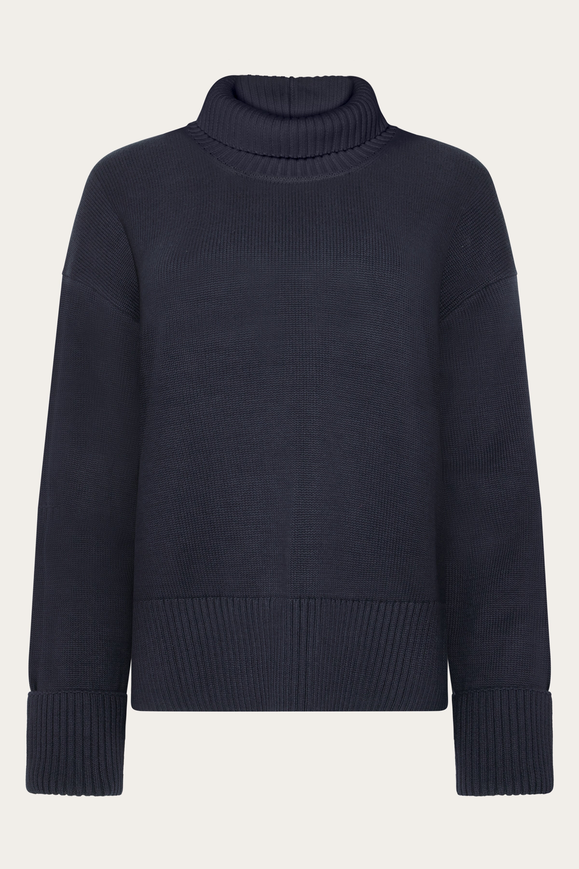 Image of KnowledgeCotton Apparel dames vegan Trui Met Ronde Hals Voor Dames, Night Sky Navy