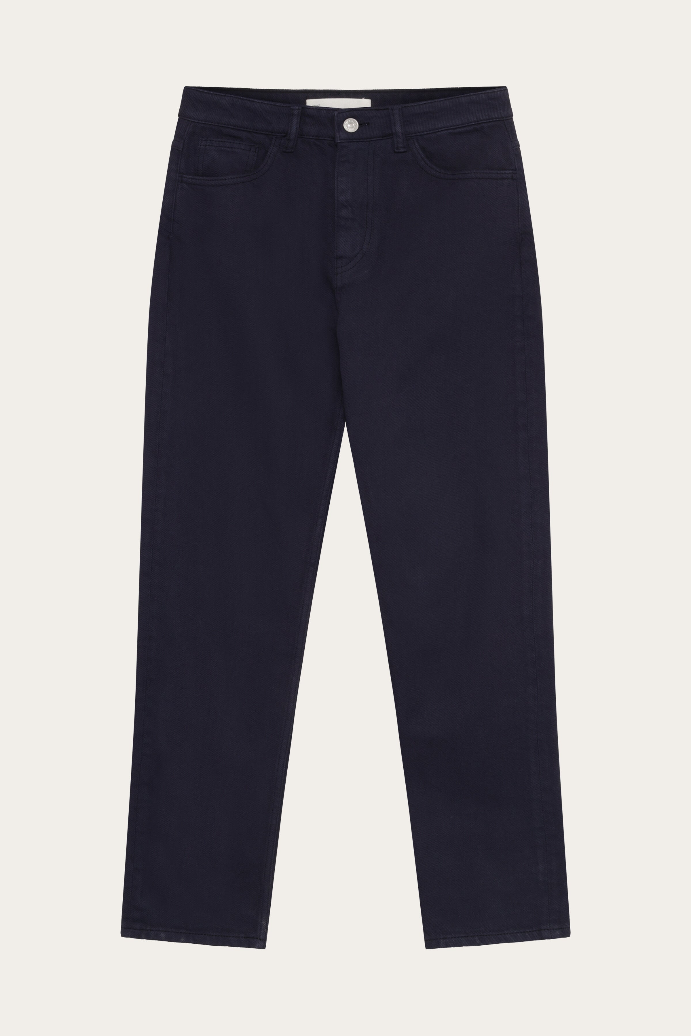 Image of KnowledgeCotton Apparel dames vegan Broek Stella Slim Twill Night Sky