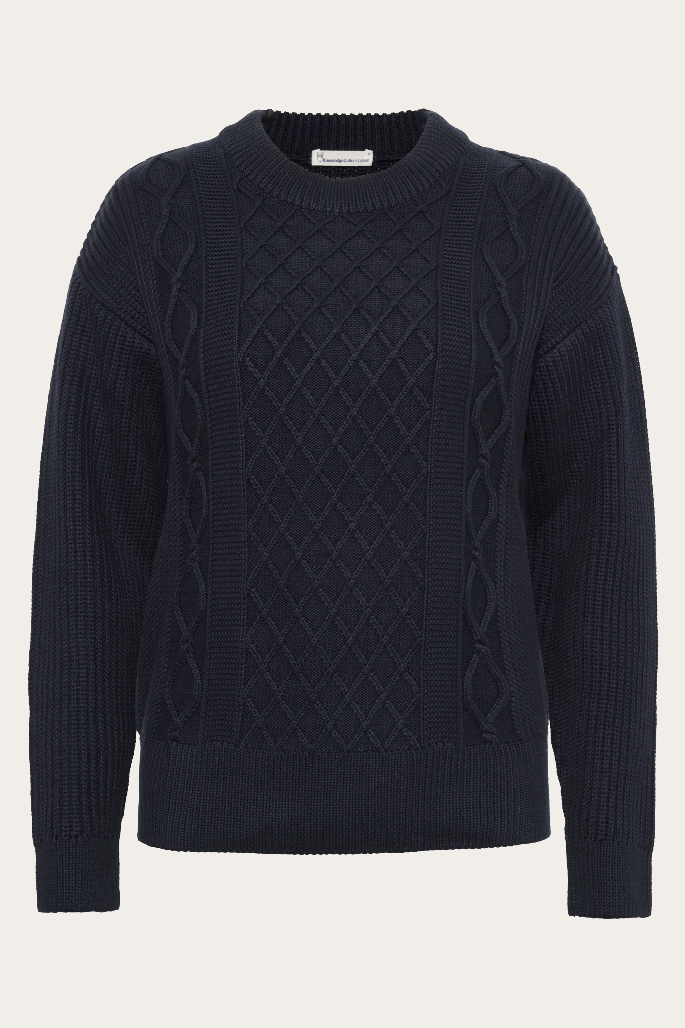 Image of KnowledgeCotton Apparel dames vegan Trui Dames Met Ronde Hals, Night Sky Navy