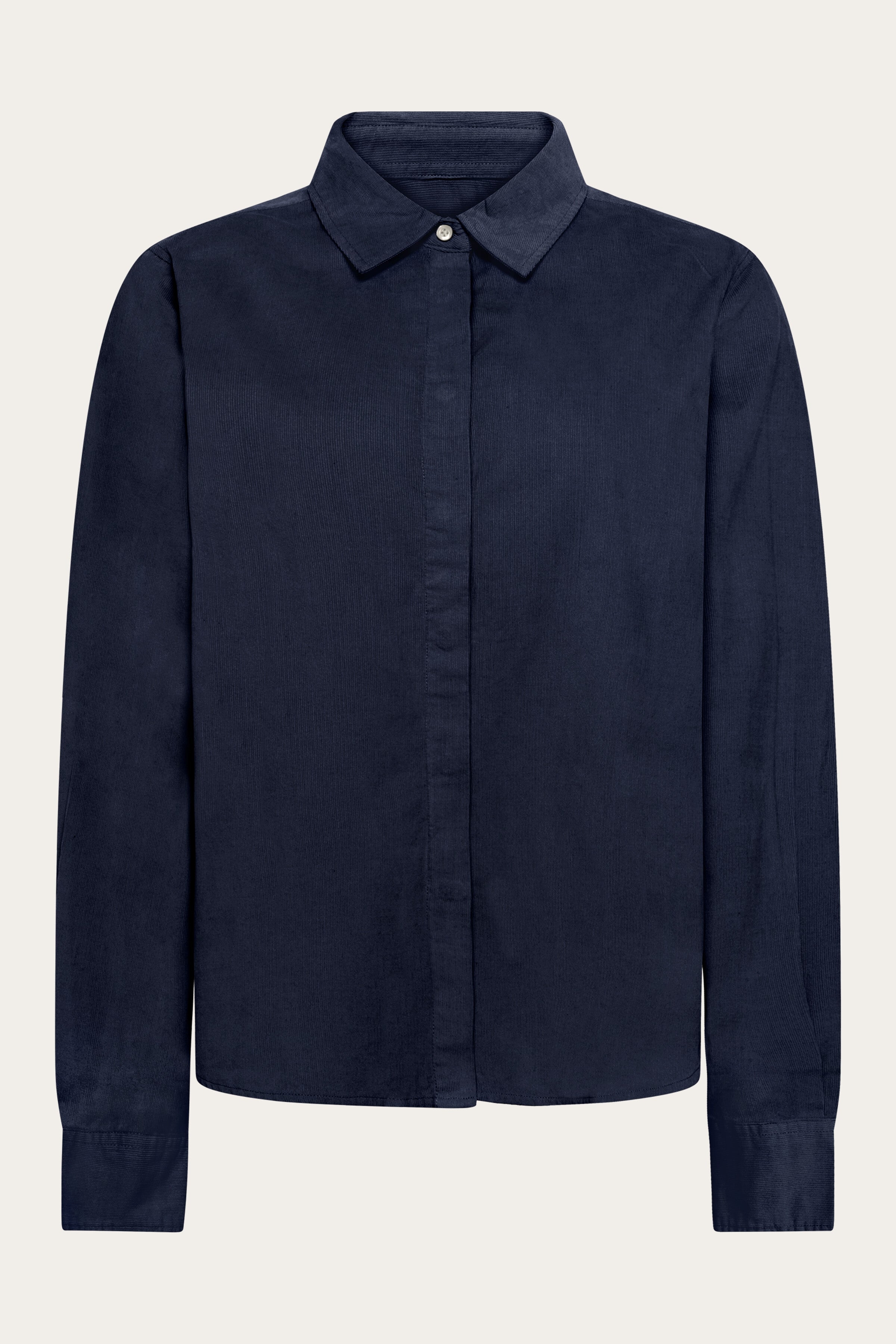 111430 - Damen vegan Hemd Damen Corduroy Total Eclipse Navy
