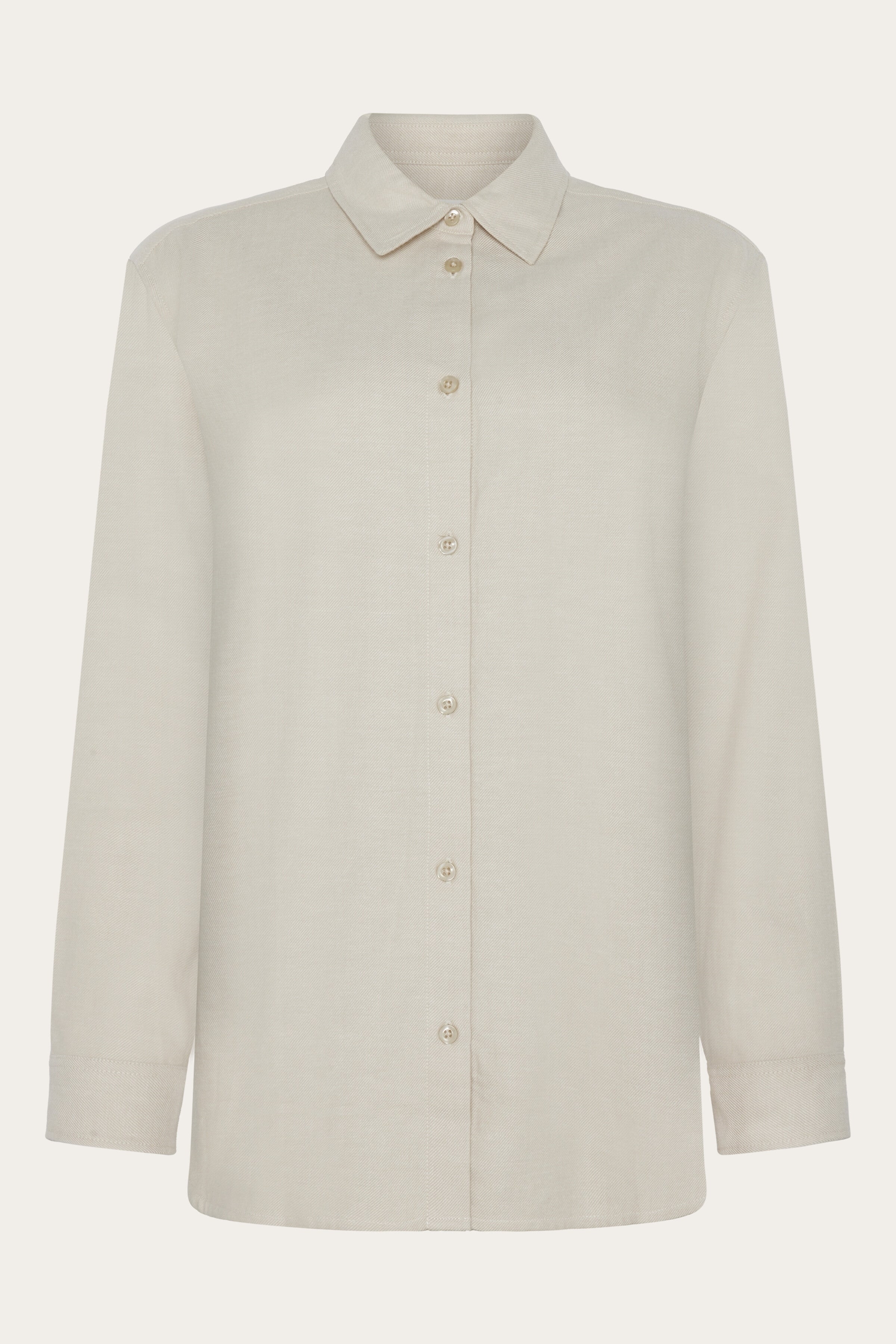 Image of KnowledgeCotton Apparel dames vegan Damesblouse Van Flanel, Lichtgrijs Met Veermotief