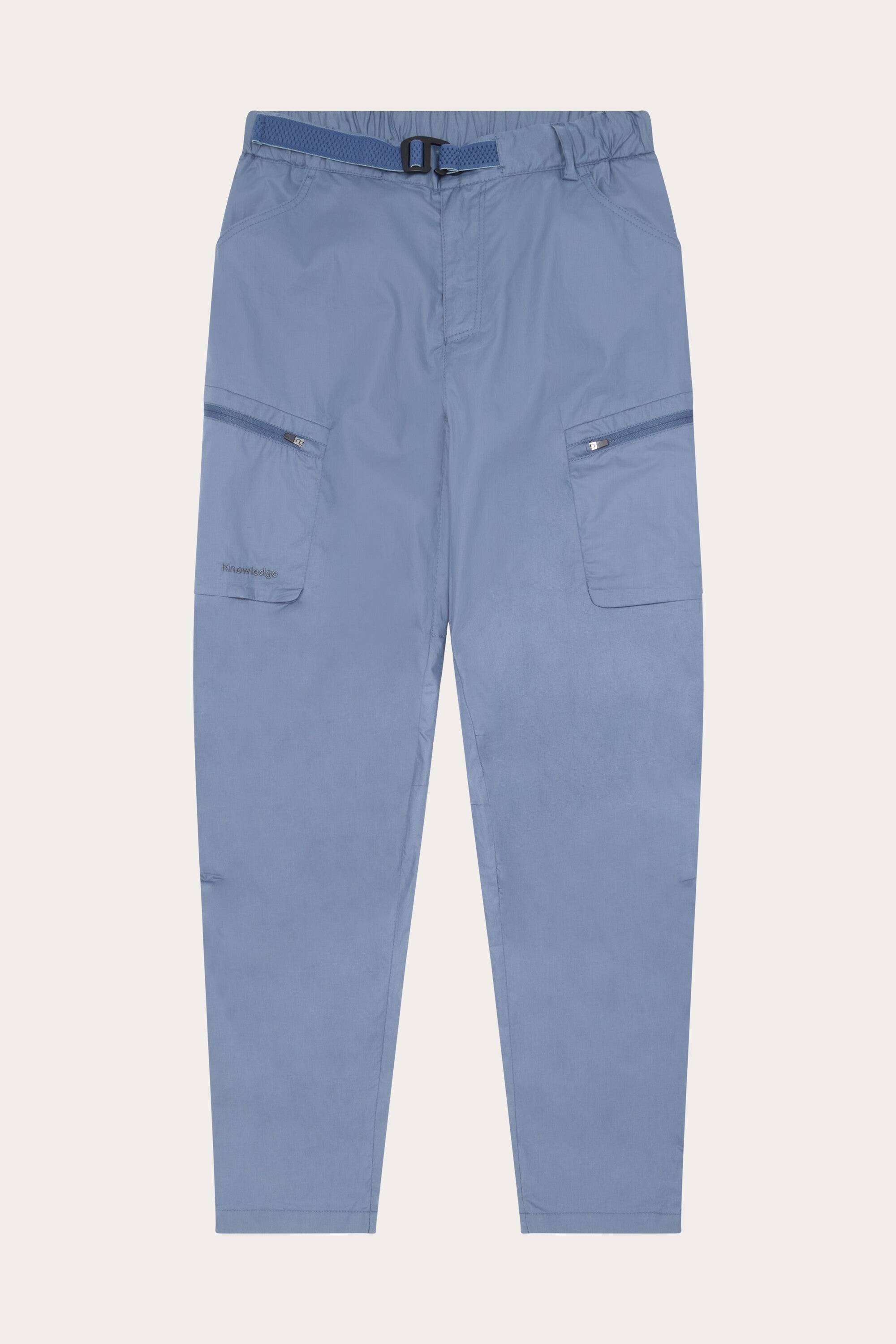 Image of KnowledgeCotton Apparel dames vegan Broek Met Ventilatieopeningen, Ripstop, Maat 90, Vintage Indigo