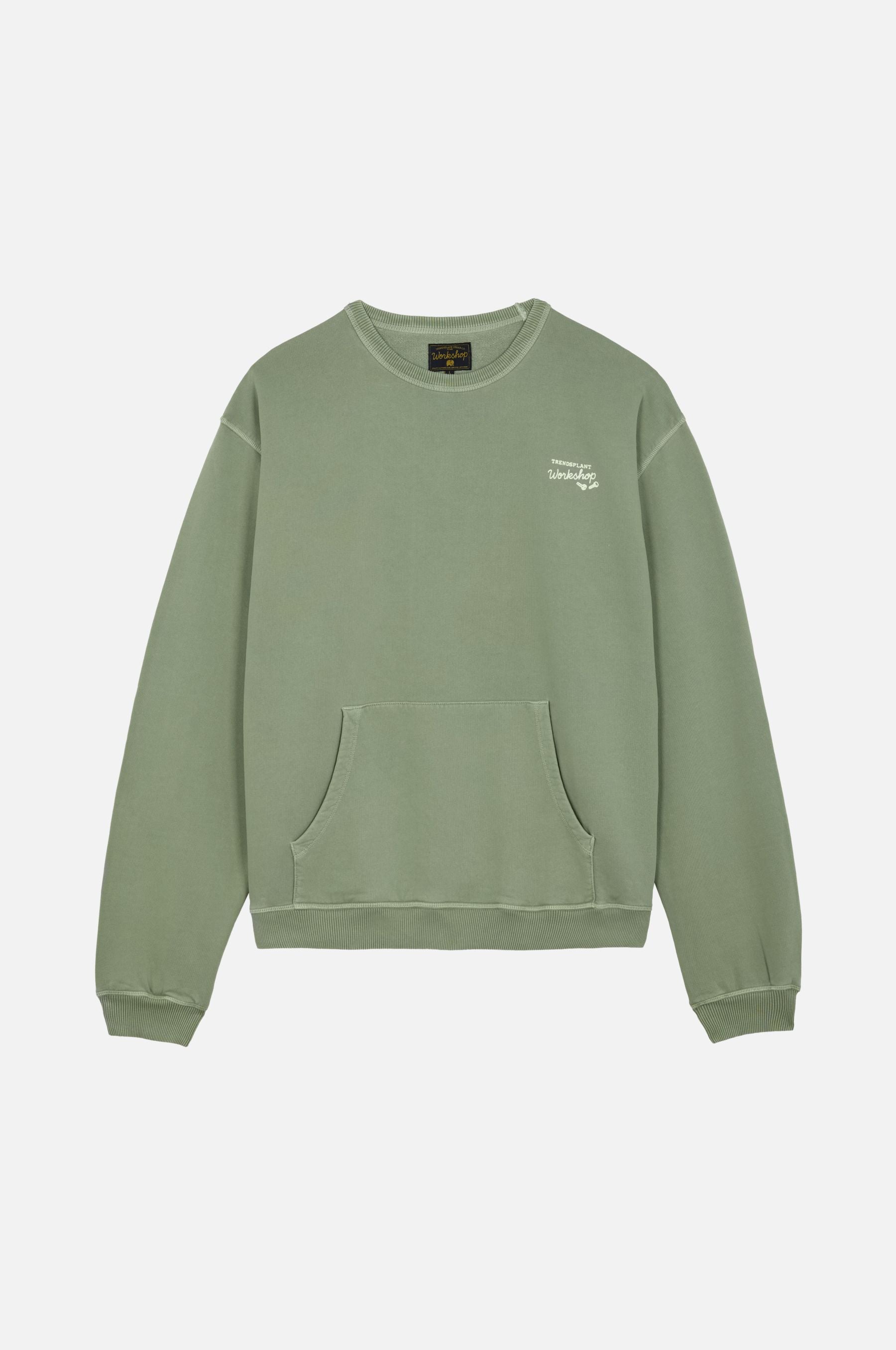 Trendsplant men vegan Sweater The Garage Hedge Green