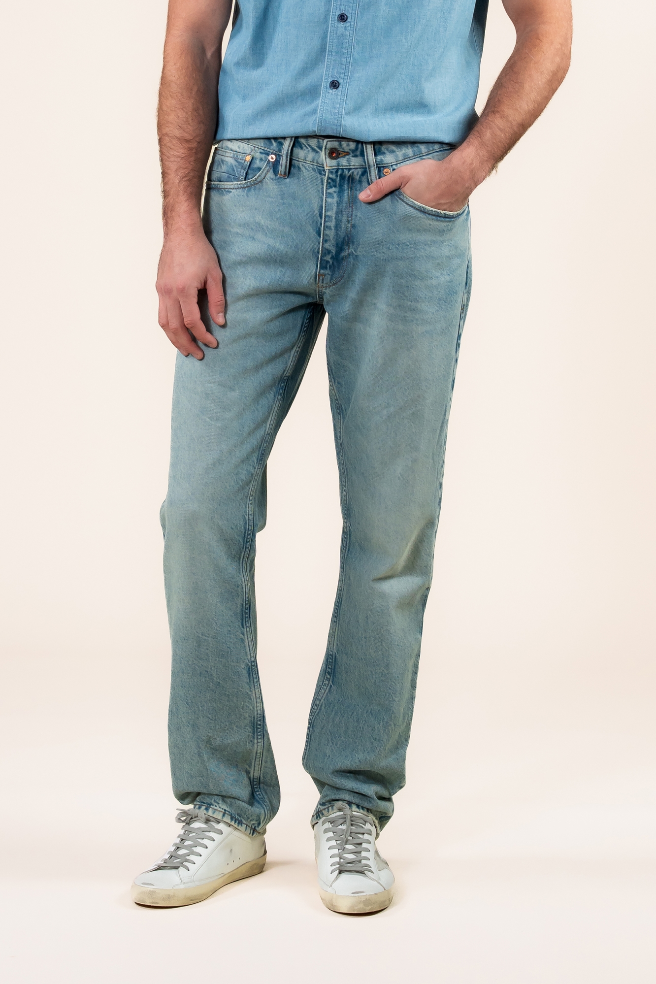 Image of Kuyichi mannen vegan Jeans Scott Regular Vintage Blauw