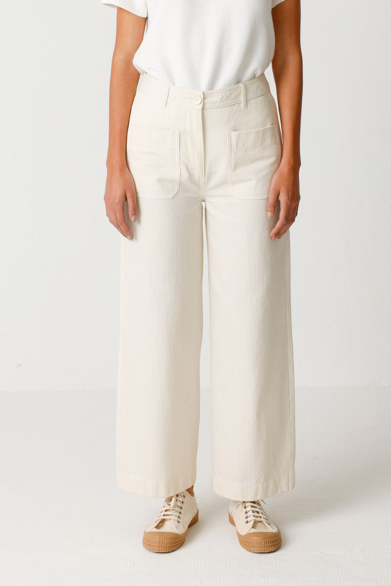 Image of SKFK dames vegan Broek Ohiane Wit