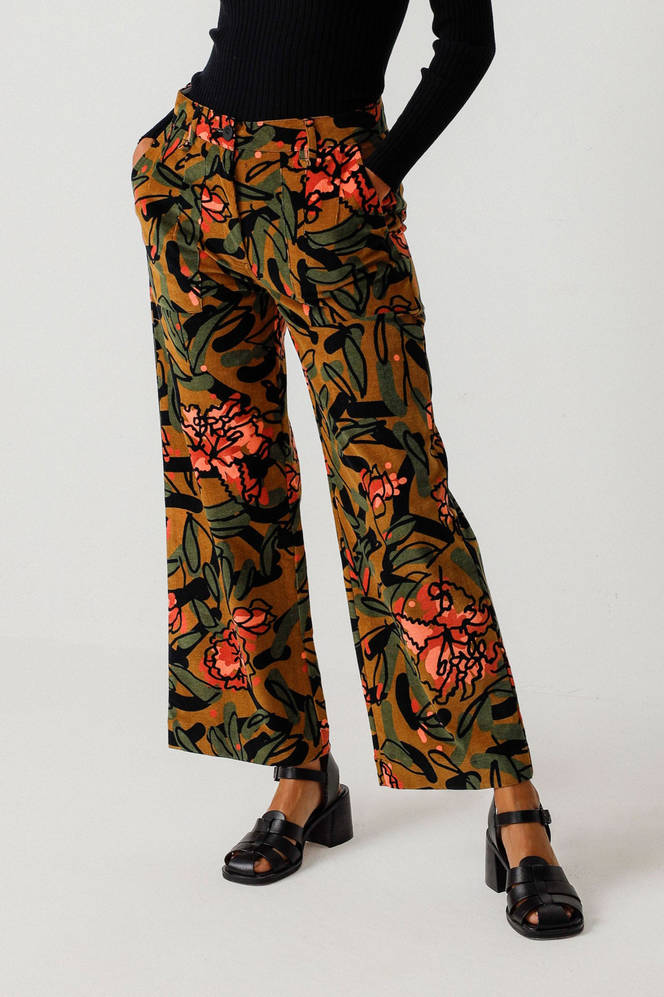 Image of SKFK dames vegan Broek Iarza Meerkleurig