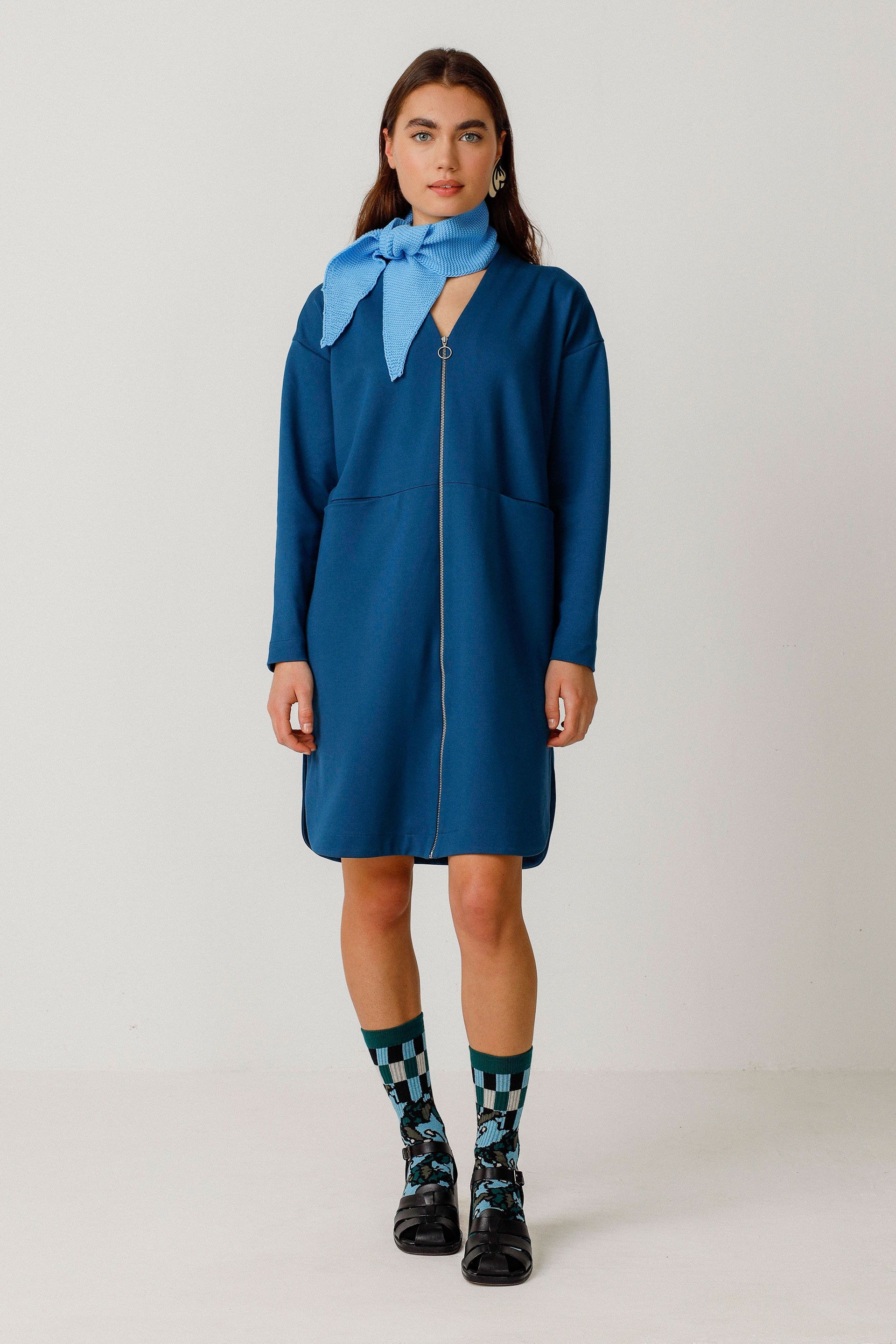Image of SKFK dames vegan Jurk Agara Blauw