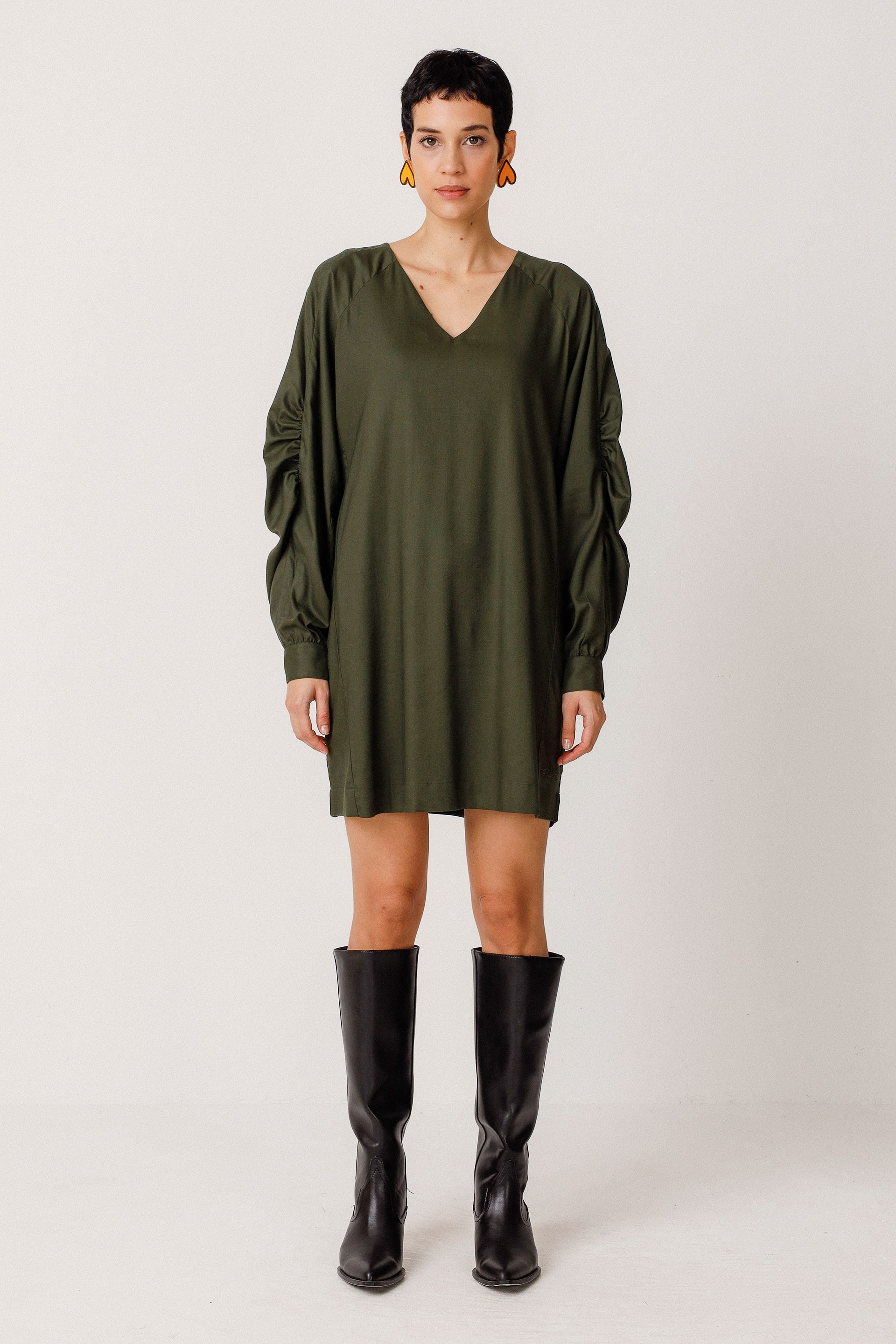 SKFK womens vegan Dress Irai Green