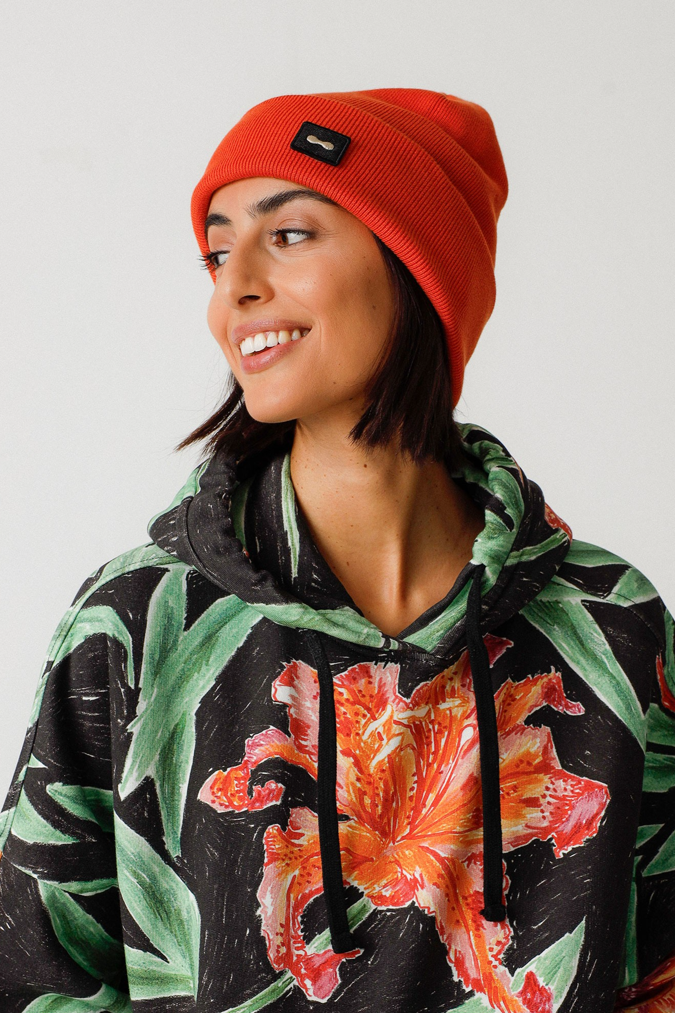 SKFK womens vegan Beanie Ega Orange