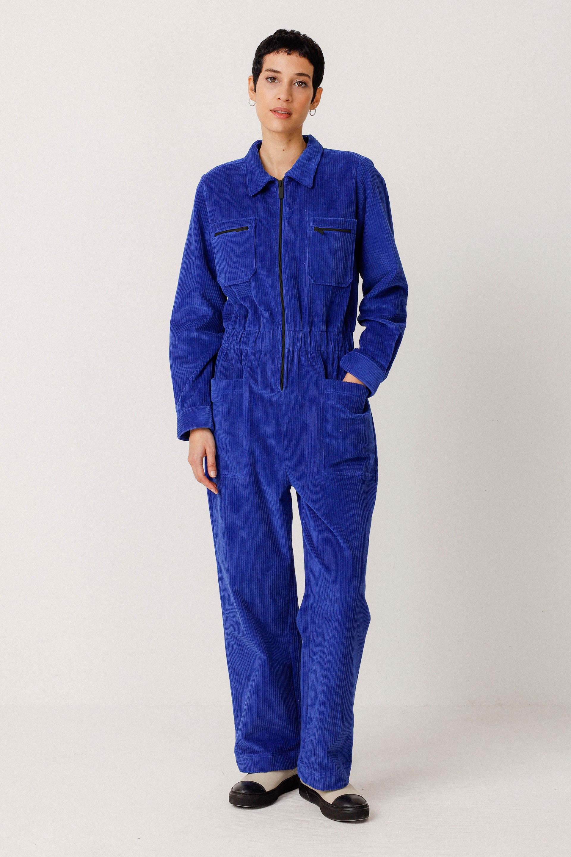 Image of SKFK dames vegan Jumpsuit Argi Blauw