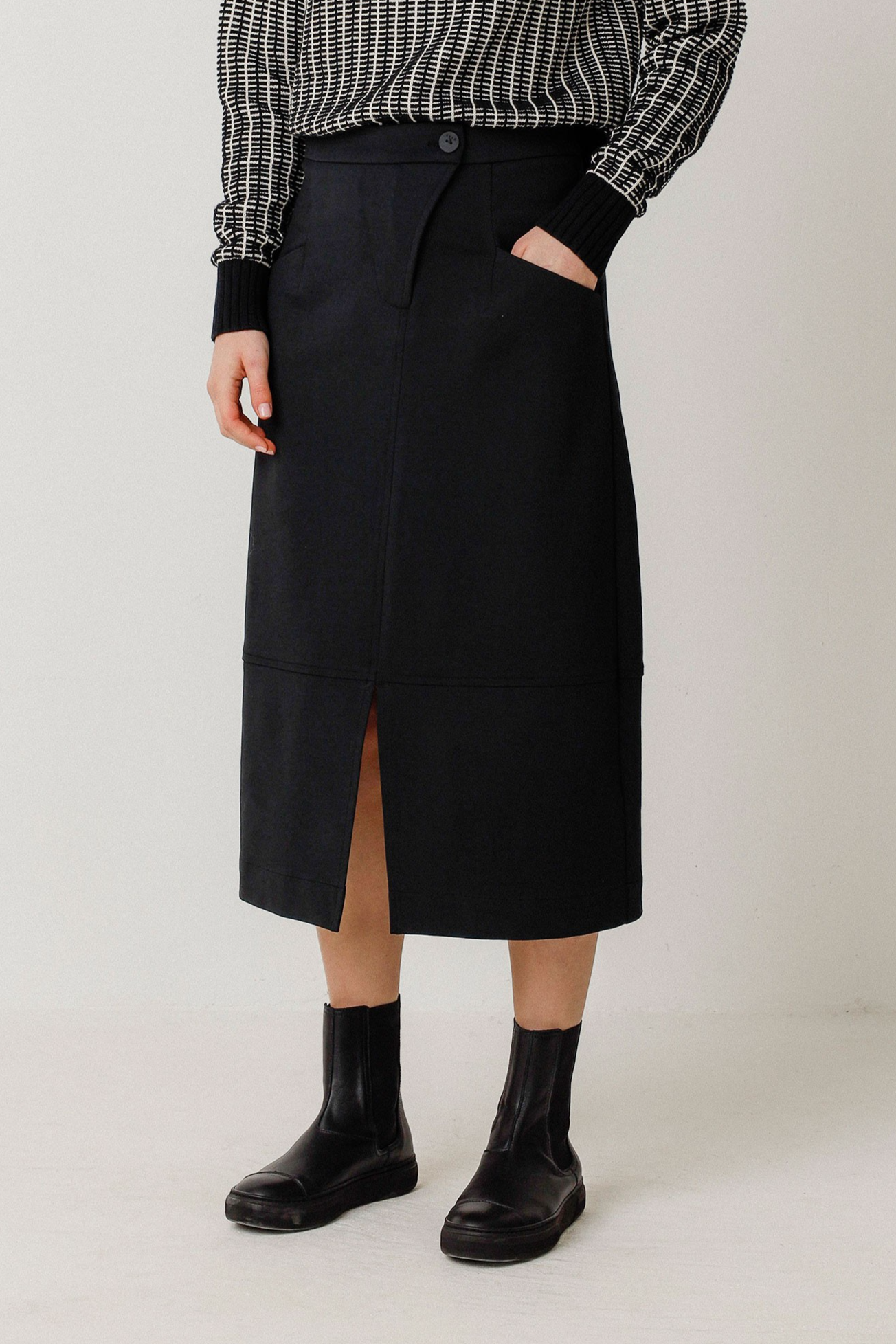 Image of SKFK dames vegan Rok Leatxe Zwart
