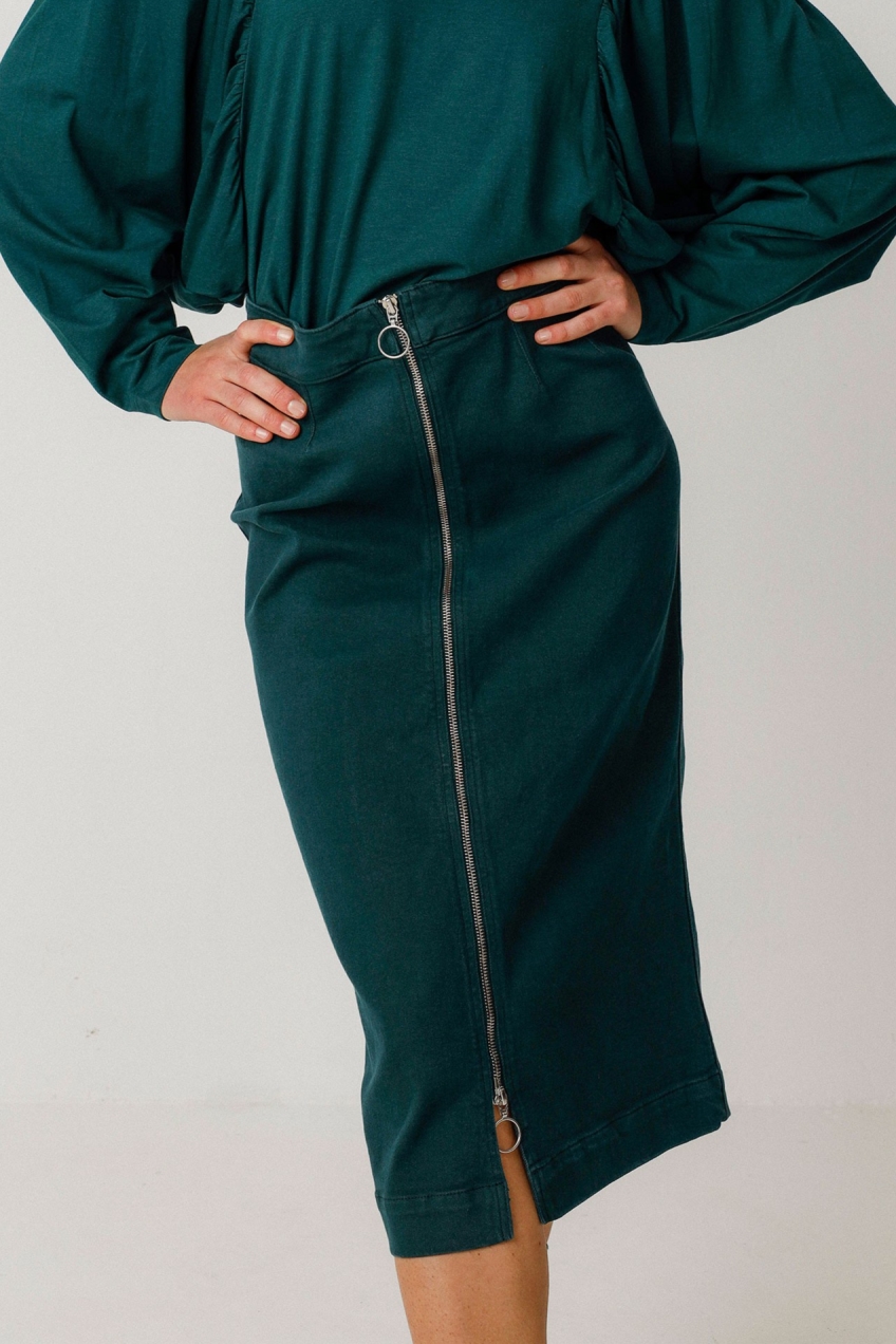 Image of SKFK dames vegan Rok Dota Groen